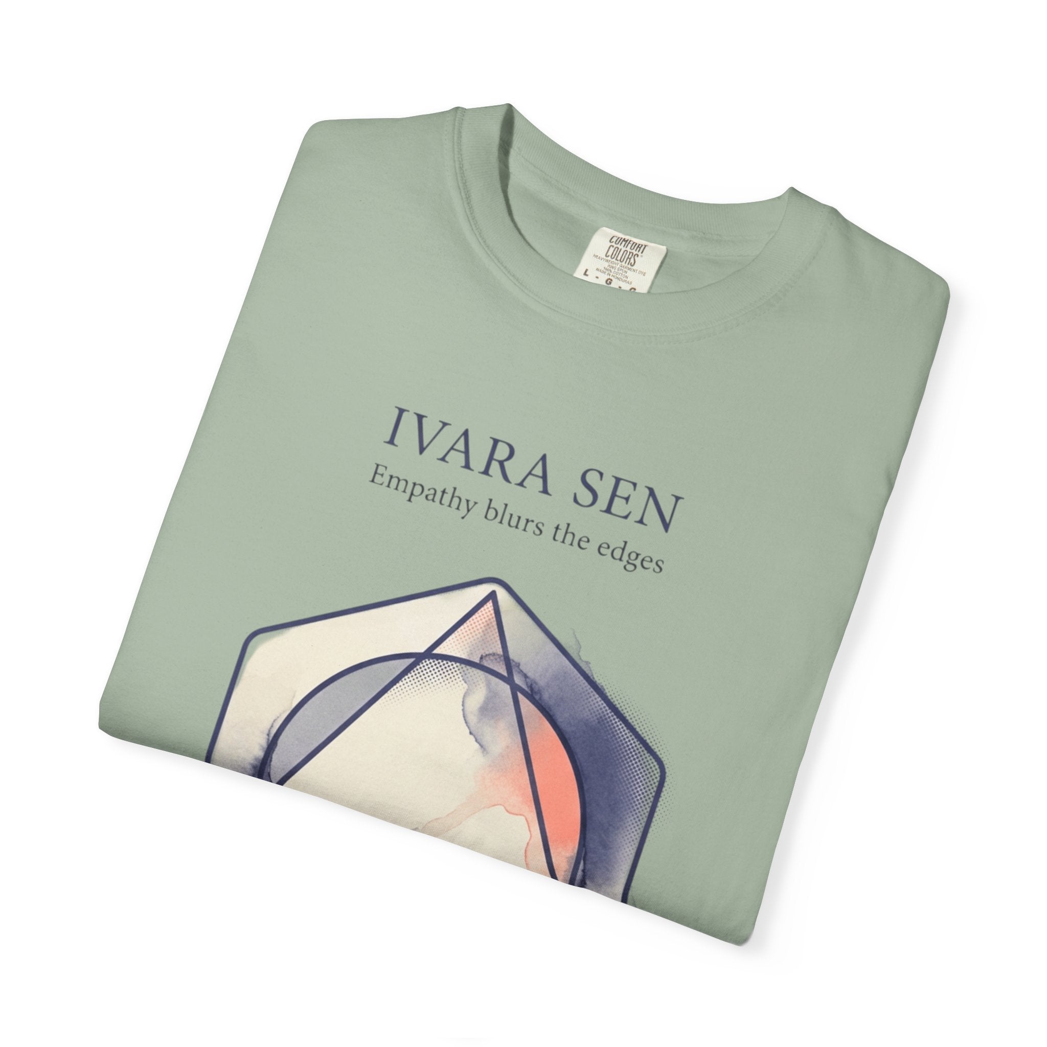 Power Runs Black PRB Abstract Geometric Tee — “Ivara Sen: Feeling Dissolves Boundaries” by Power Runs Black