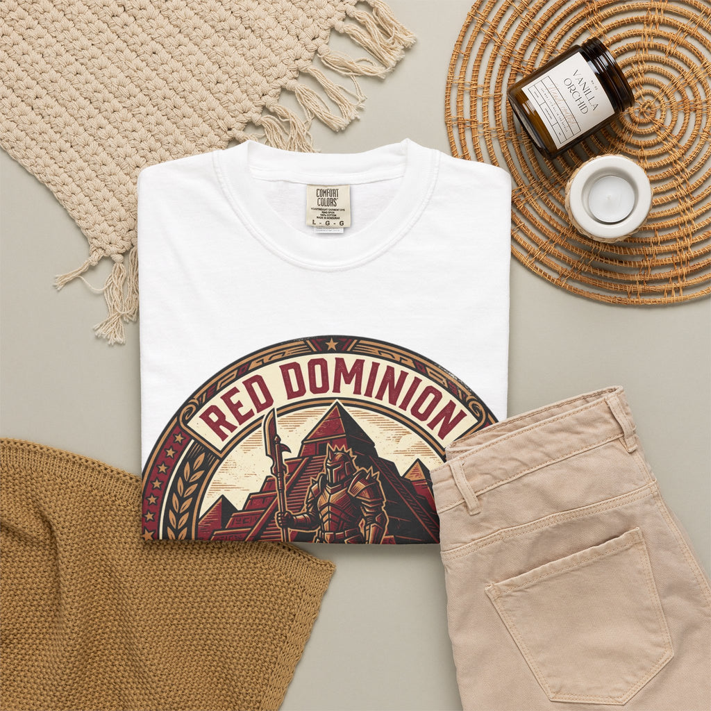 Power Runs Black PRB Red Dominion 'Right Side' Graphic T-Shirt by Printify