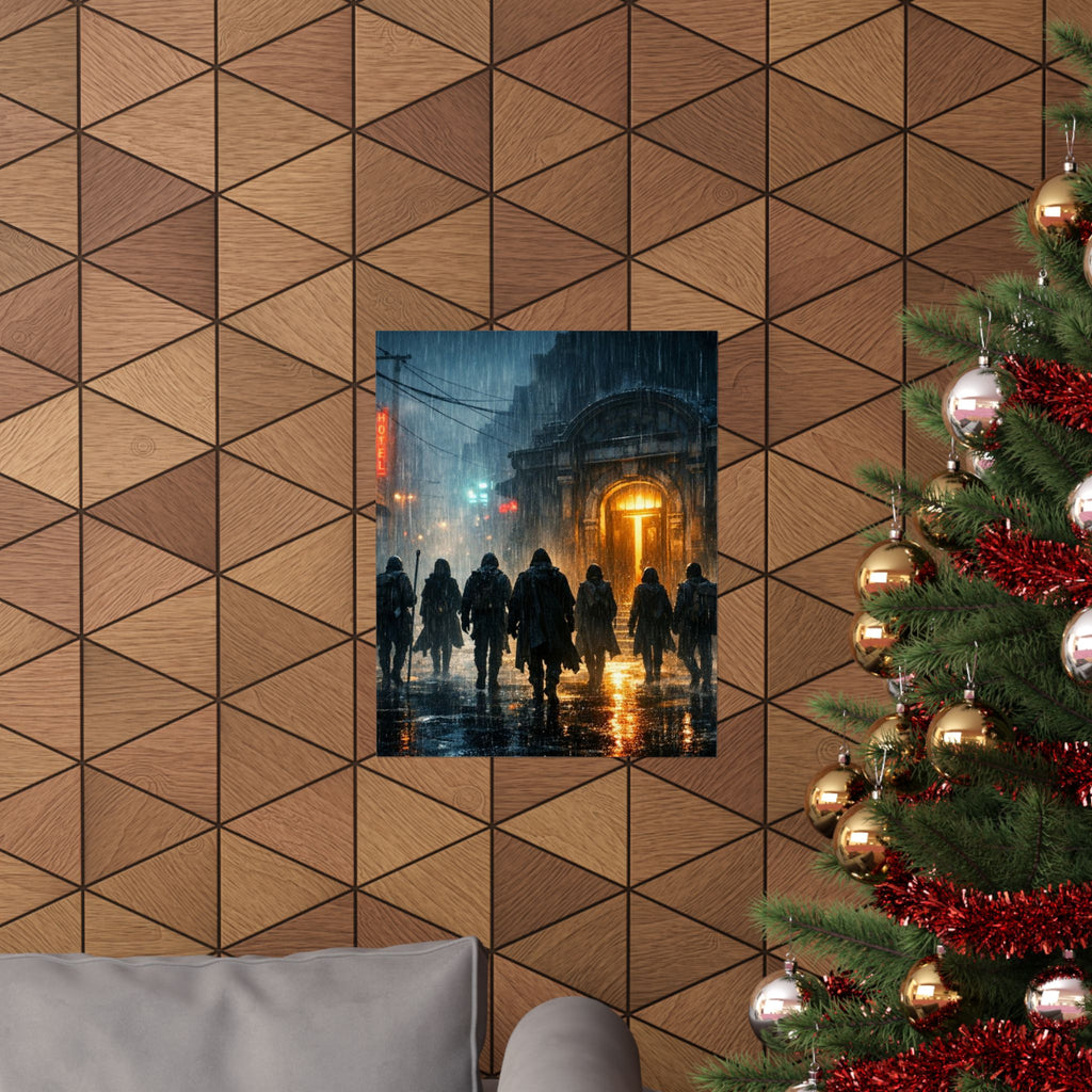 Power Runs Black PRB The Starbound Seven Matte Vertical Posters by Printify