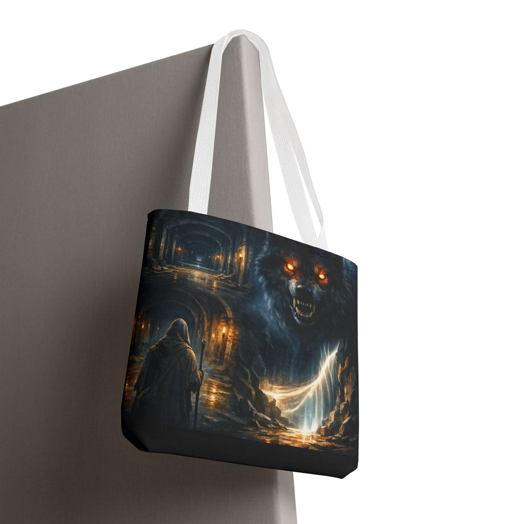 PRB The Echo Hounds Illustration Tote Bag | Gothic Horror Artwork by Printify