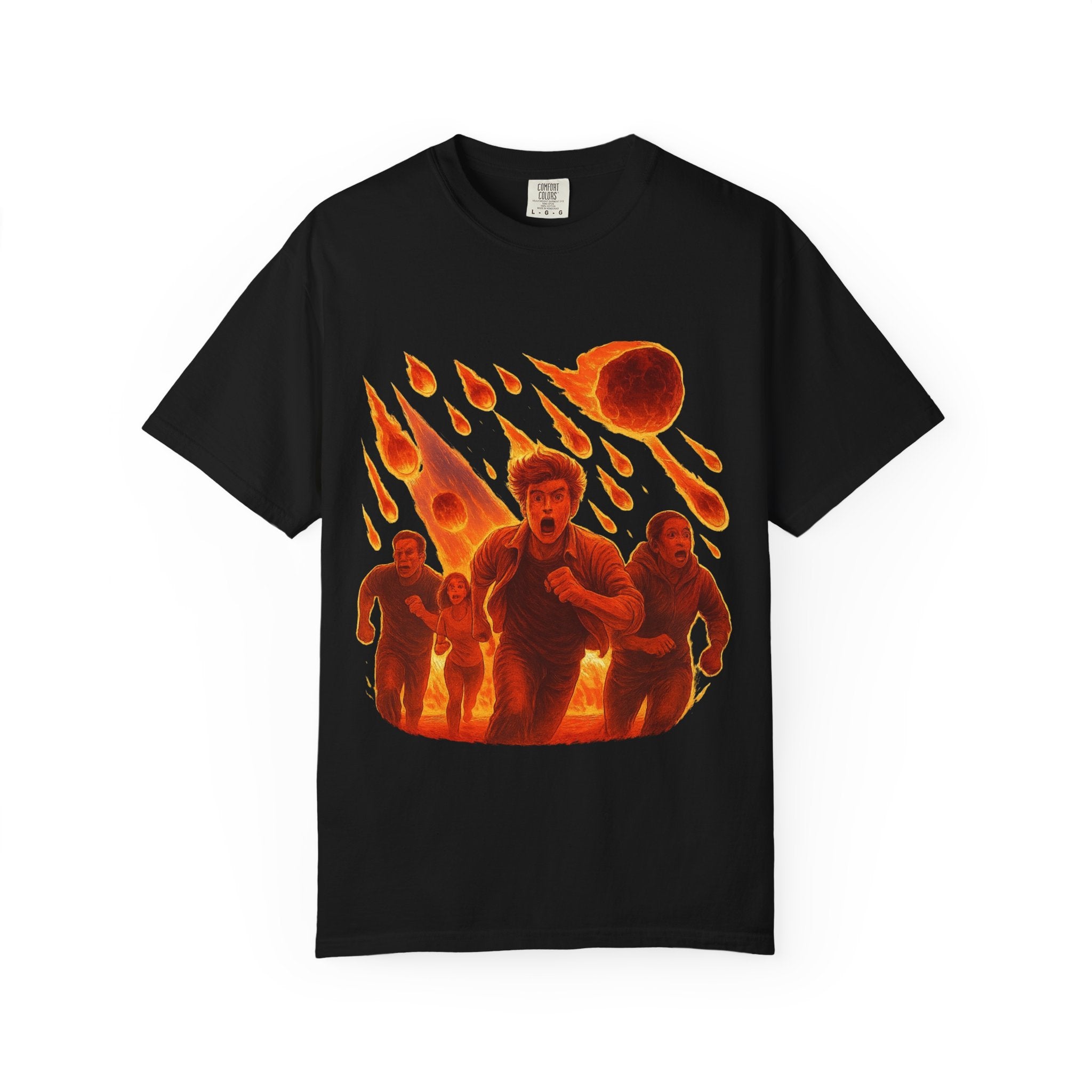 PRB Meteor Shower Escape T-Shirt — Apocalyptic Running Graphic Tee by Power Runs Black