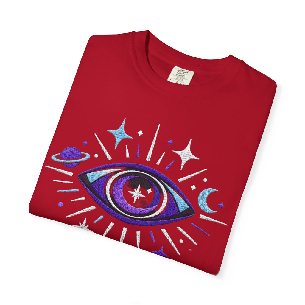PRB Mystic All-Seeing Eye T-shirt | Cosmic Moon and Stars by Power Runs Black