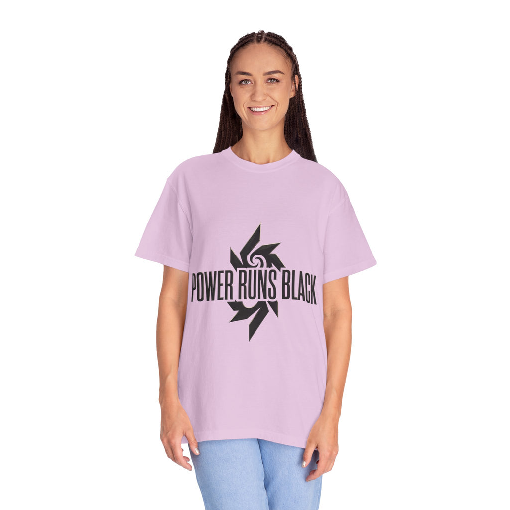 Power Runs Black PRB "Wear The Code" Mystic Shield T-Shirt — Geometric Sigil Graphic Tee by Printify