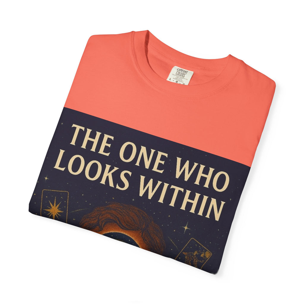 PRB Tarot Eye T-Shirt — "The One Who Looks Within" Mystical Graphic Tee by Power Runs Black