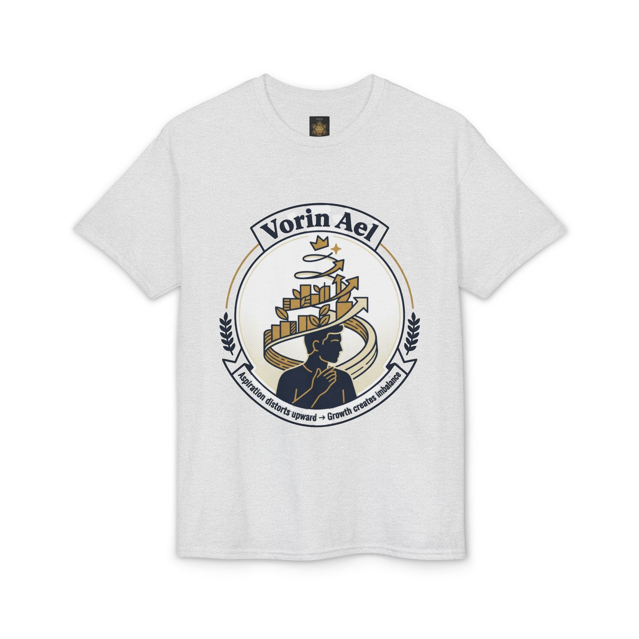 Power Runs Black PRB Vorin Ael Crest T-Shirt — Fantasy Guild Emblem Tee by Power Runs Black