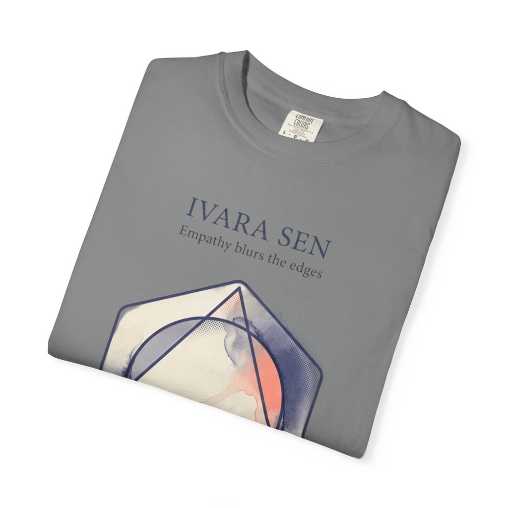 Power Runs Black PRB Abstract Geometric Tee — “Ivara Sen: Feeling Dissolves Boundaries” by Power Runs Black