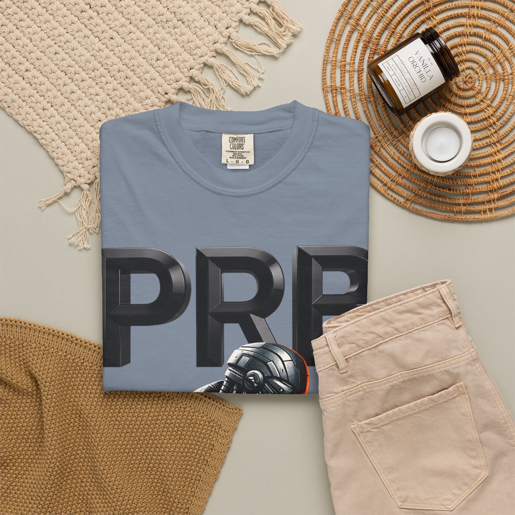 Built of Power PRB T-Shirt — Robotic Armor Graphic Tee by Printify