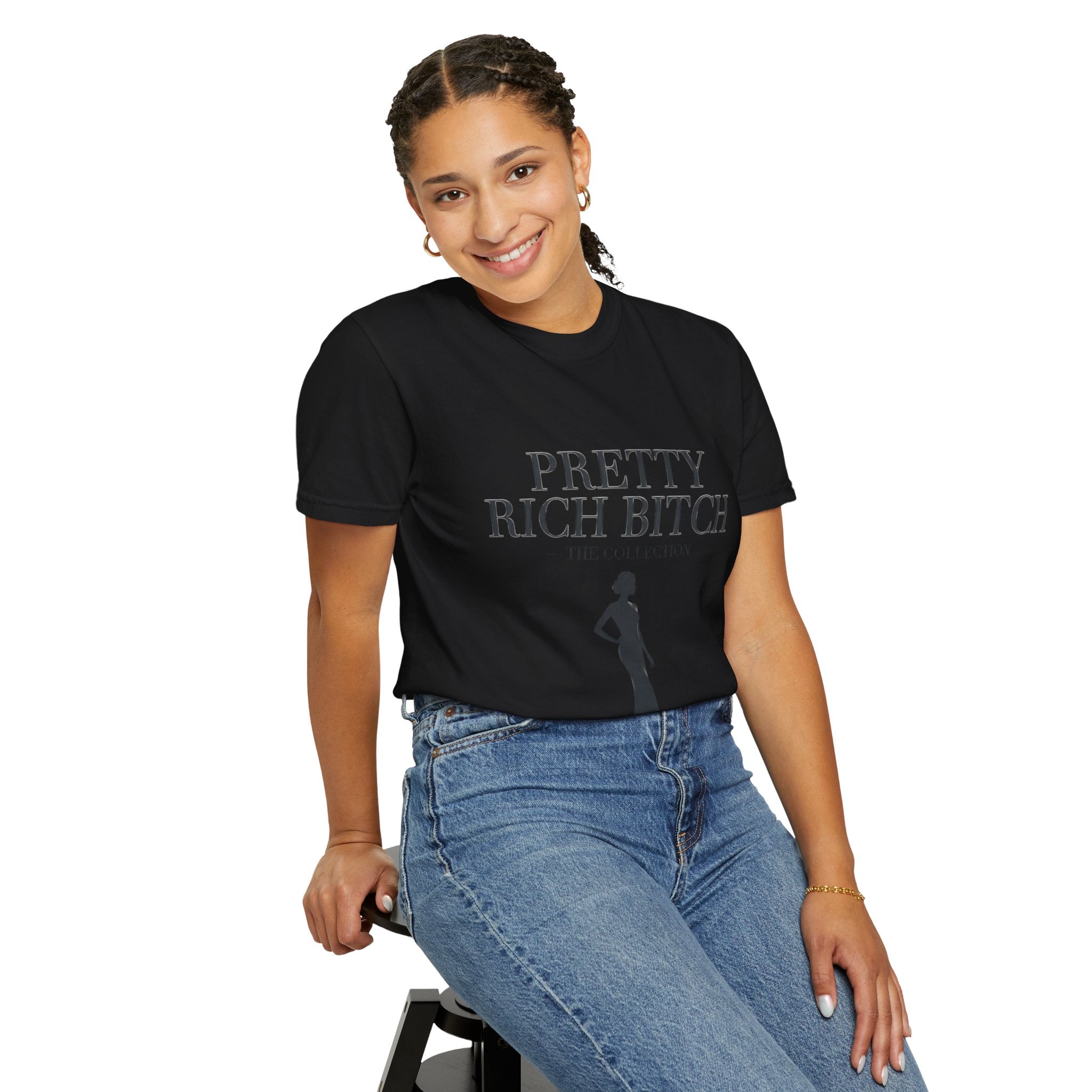 Pretty Rich Bitch The Collection by PRB Tee — Feminine Confidence Graphic T-Shirt by Power Runs Black