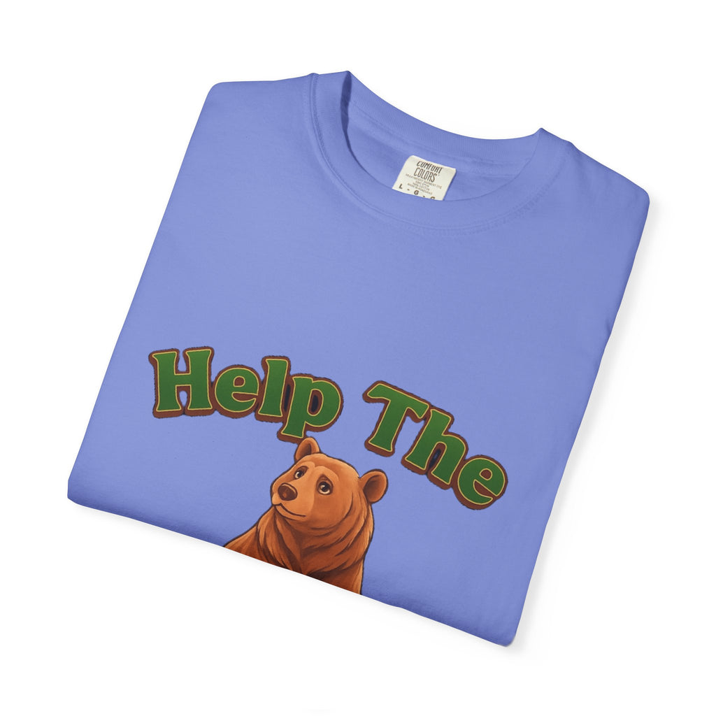 PRB Help The Bear T-shirt | Cute Sitting Bear Illustration by Printify