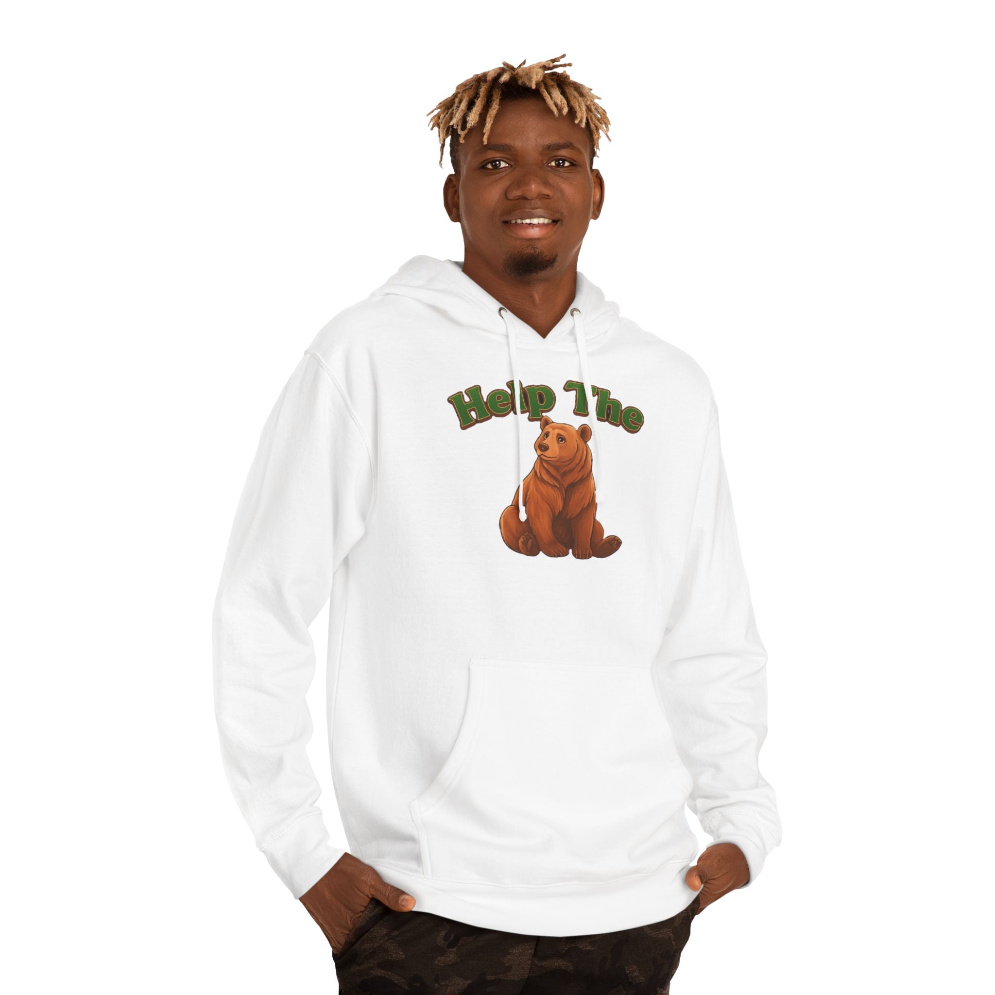 PRB "Don't Help Me Help The Bear" Graphic Hoodie by Power Runs Black
