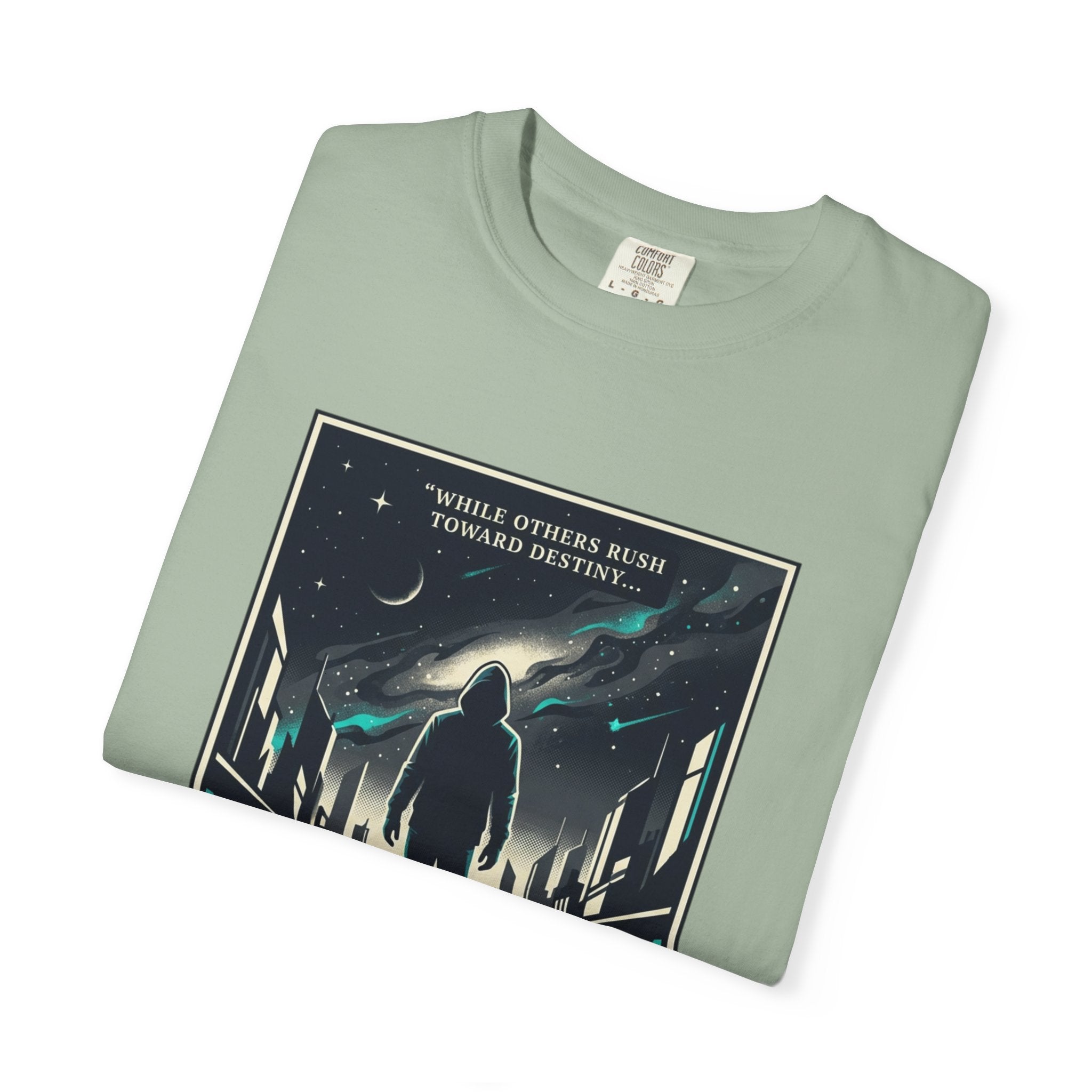 Power Runs Black Astra Sci‑Fi Graphic T-Shirt — "I walk toward understanding" Poster Design by Power Runs Black