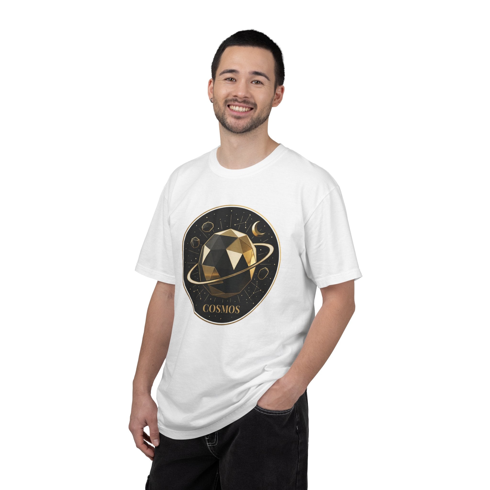PRB Cosmos Geometric Planet T-Shirt by Power Runs Black