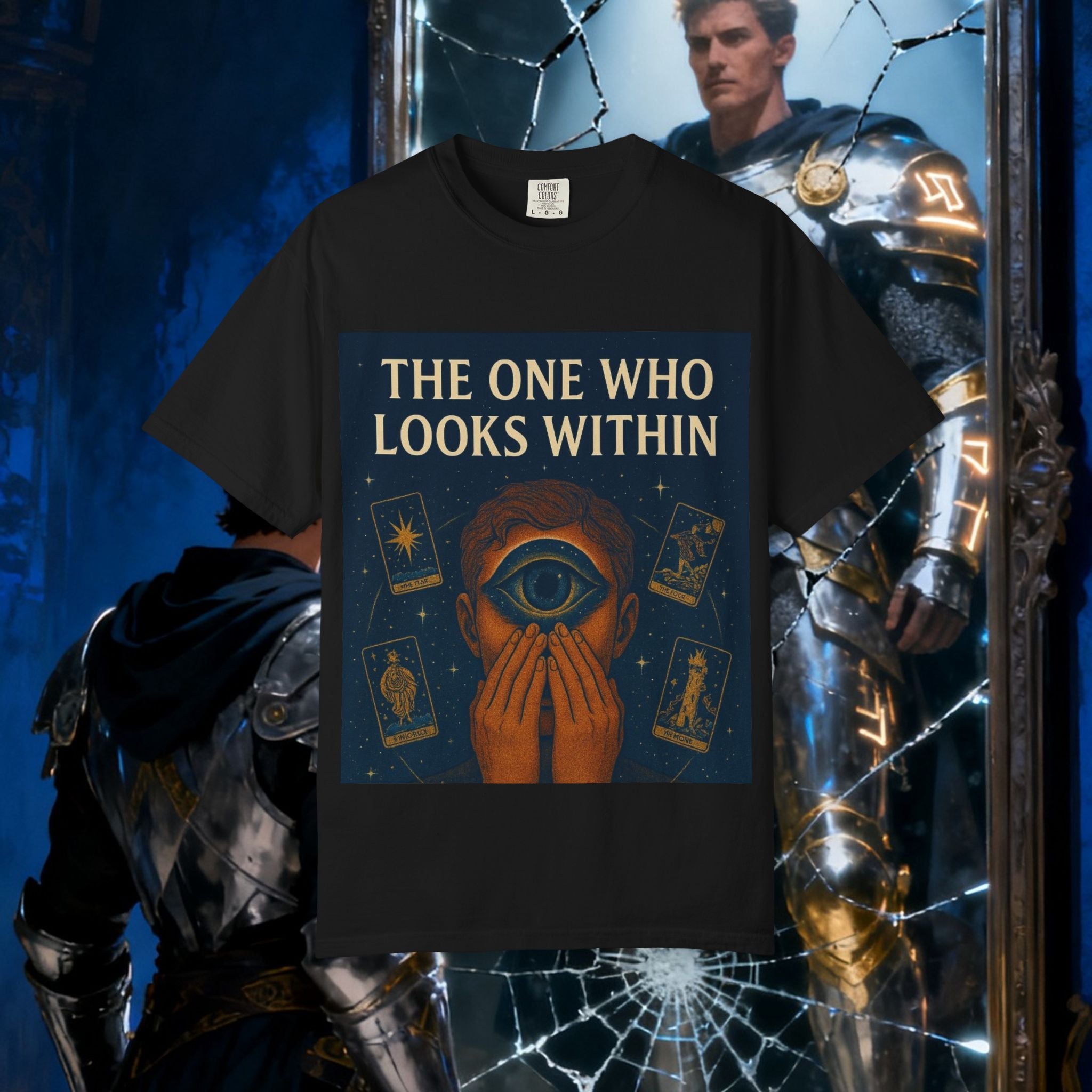 PRB Tarot Eye T-Shirt — "The One Who Looks Within" Mystical Graphic Tee by Printify