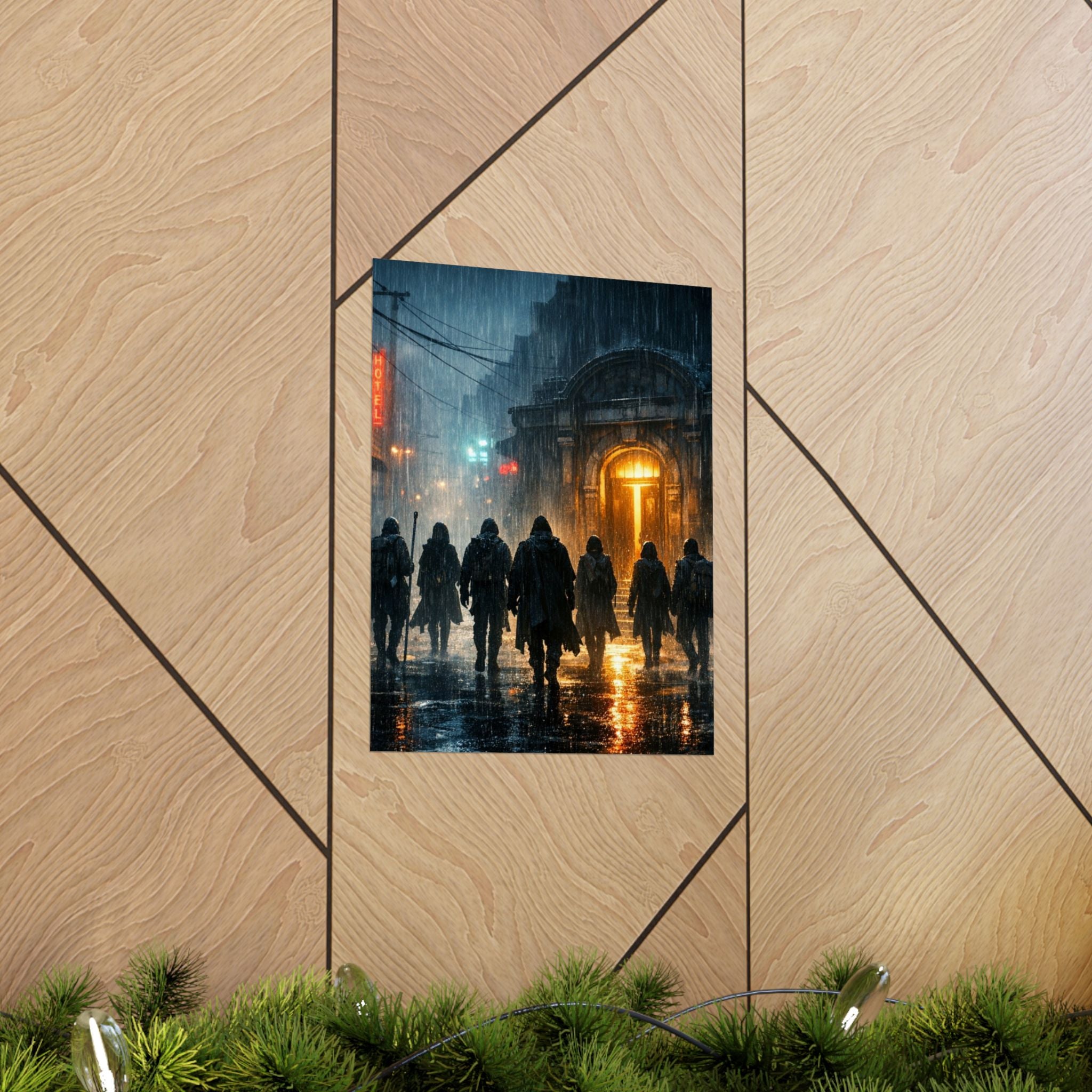 Power Runs Black PRB The Starbound Seven Matte Vertical Posters by Printify