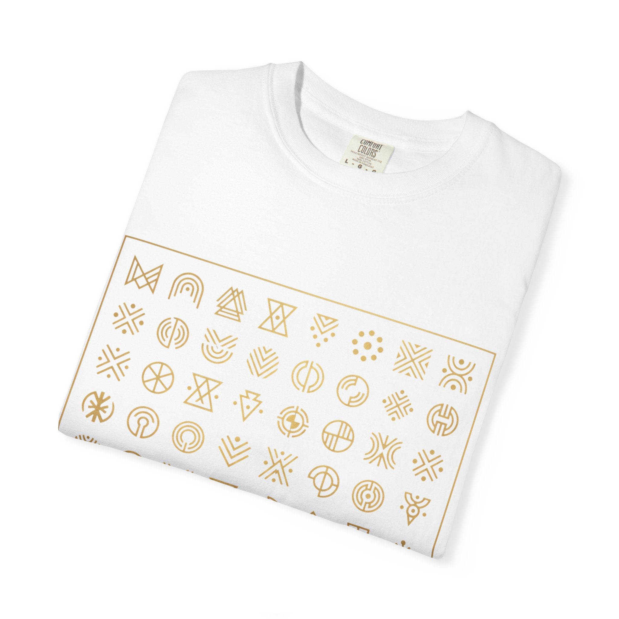 PRB Symbol Grid Graphic Tee — Garment-Dyed Heavyweight Cotton | Power Runs Black by Power Runs Black