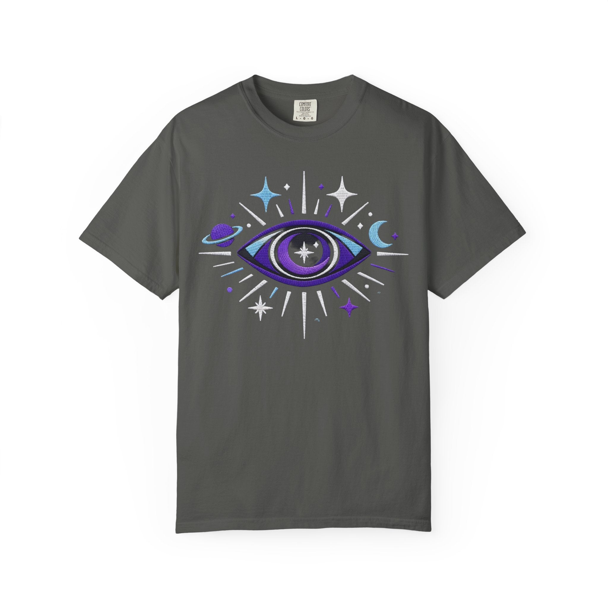 PRB Mystic All-Seeing Eye T-shirt | Cosmic Moon and Stars by Power Runs Black