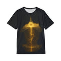 PRB Signal Golden Lightning Sigil Jersey | Sports Tee, Mystic Storm Graphic by Power Runs Black
