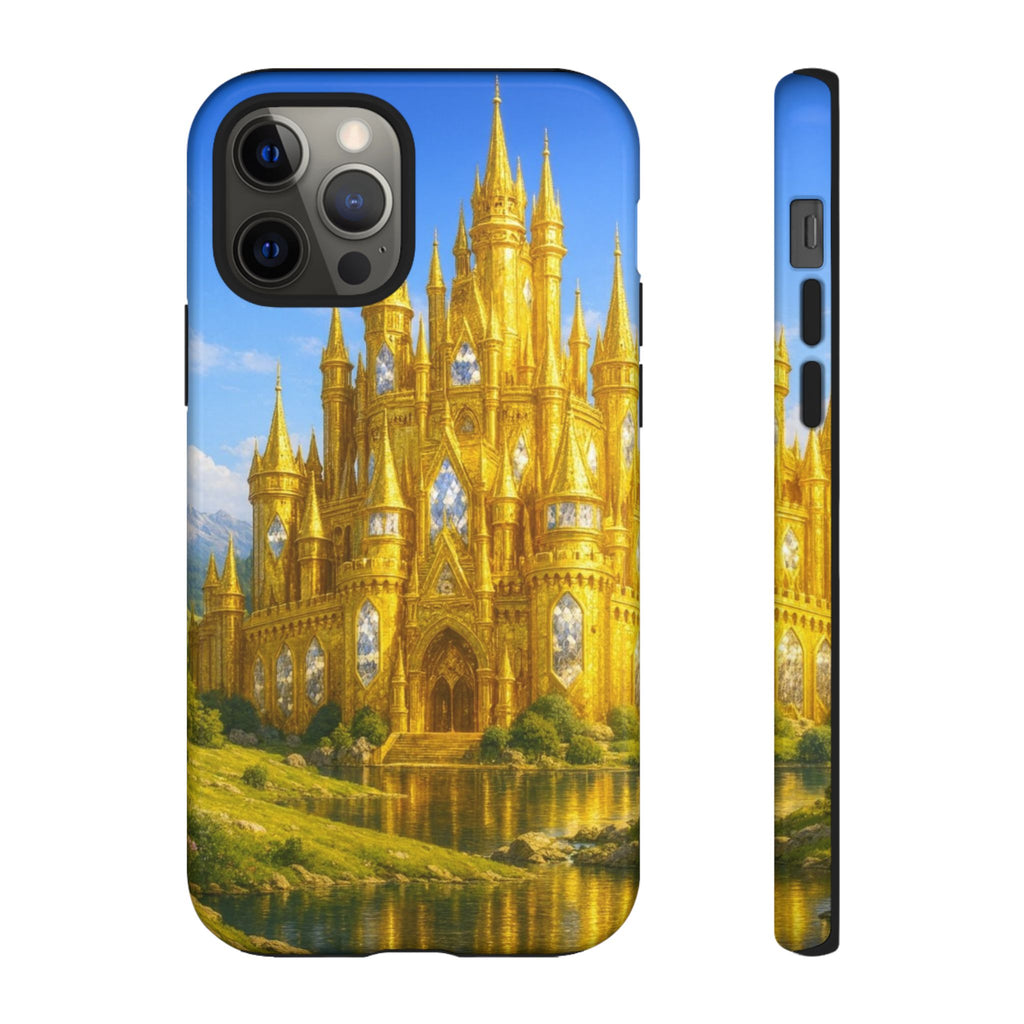 PRB Golden Castle iPhone Case | Fantasy Palace Phone Case by Power Runs Black