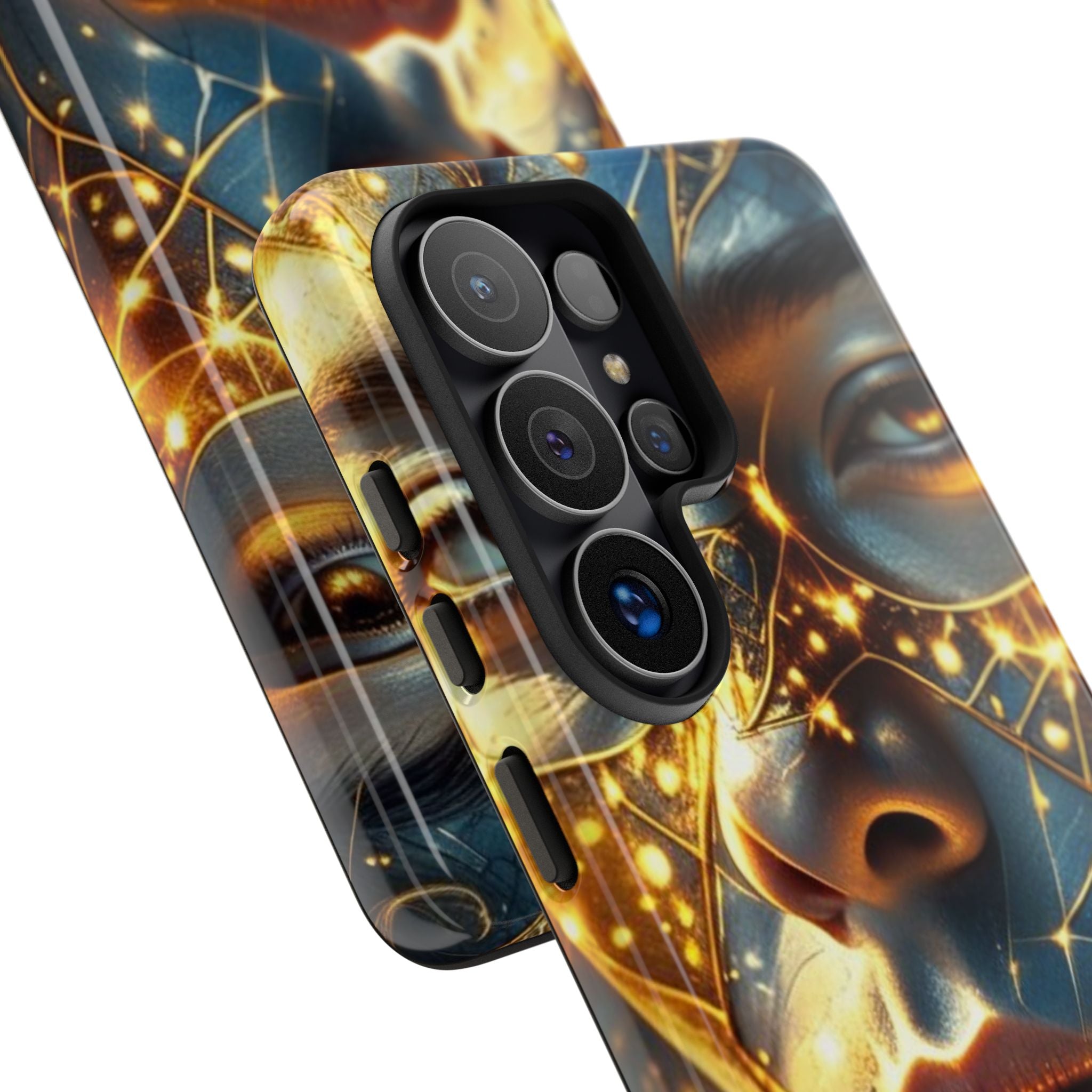 PRB Galactic Portrait Tough Case | Cosmic Face Phone Case, Starry Nebula Design by Printify
