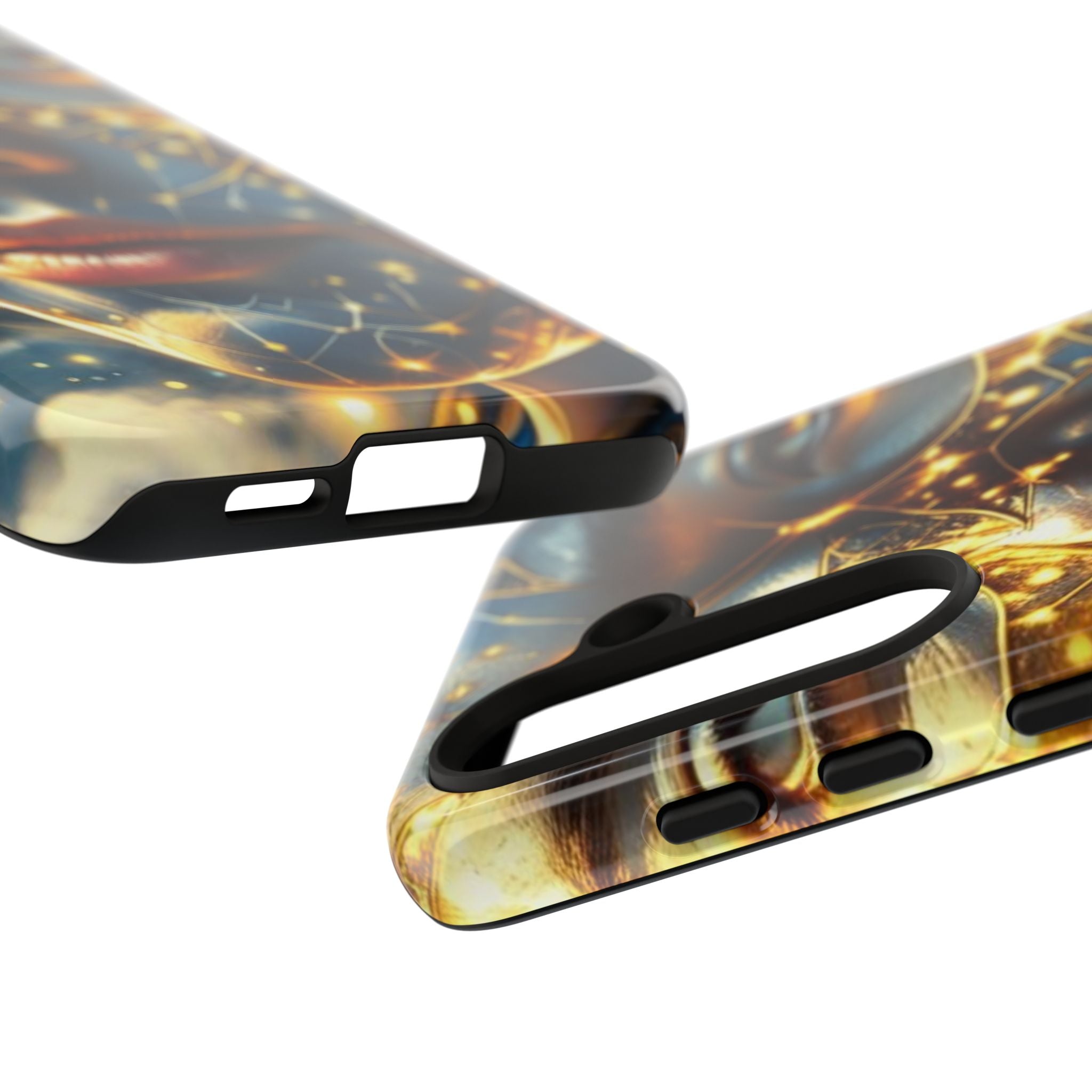 PRB Galactic Portrait Tough Case | Cosmic Face Phone Case, Starry Nebula Design by Power Runs Black