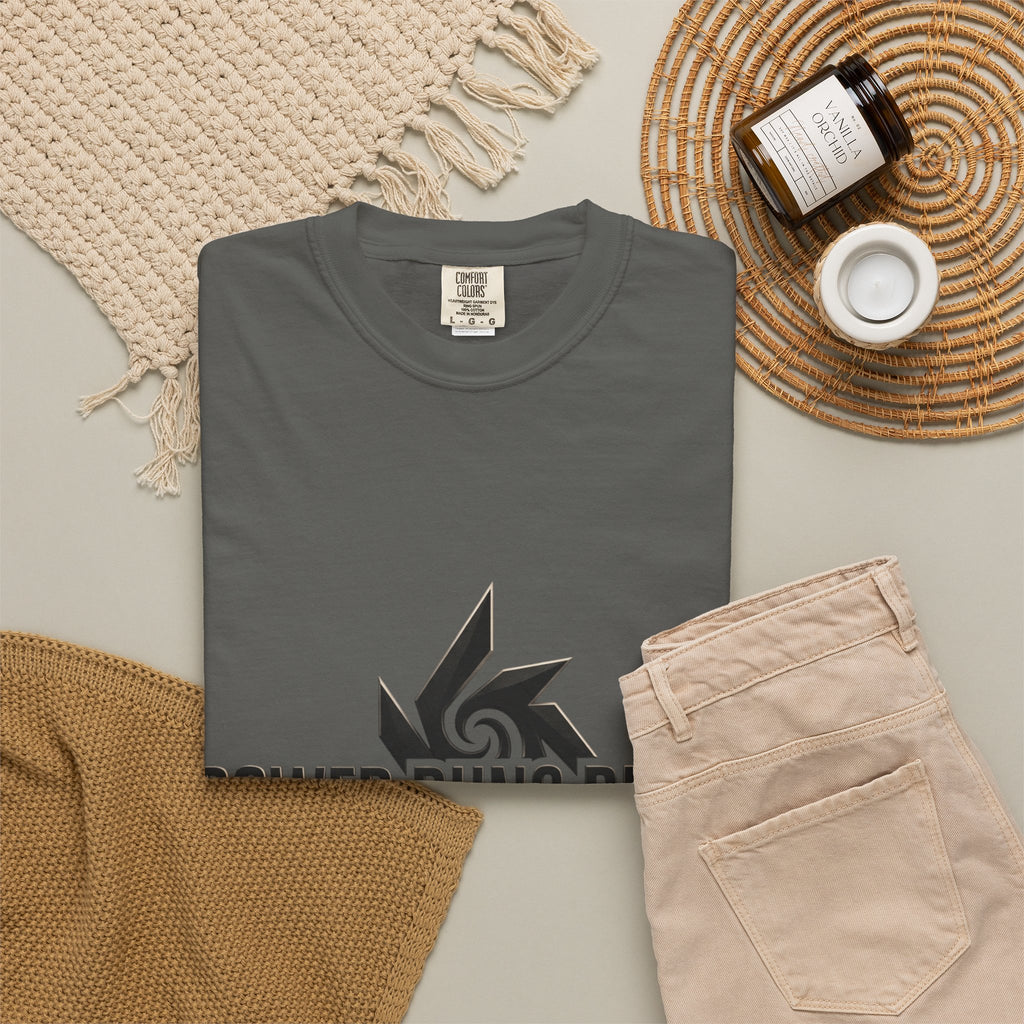 Power Runs Black PRB "Wear The Code" Mystic Shield T-Shirt — Geometric Sigil Graphic Tee by Printify