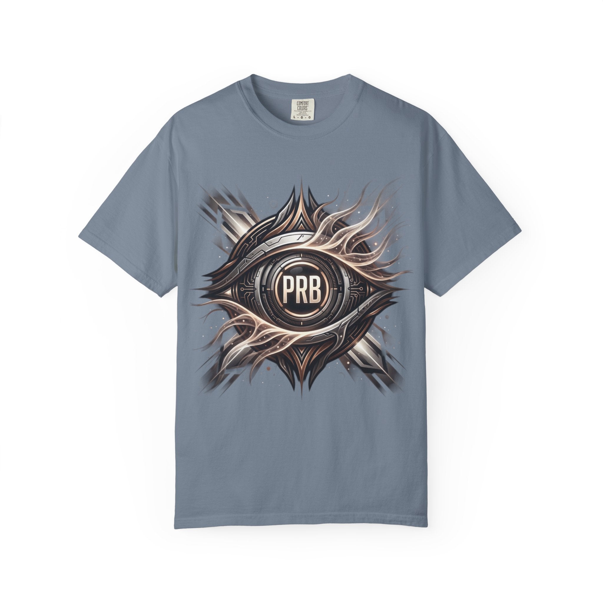 Printify PRB Clairvoyant Engine 4K Abstract Eye Emblem T-Shirt | PRB Center Medallion Graphic - T-Shirt