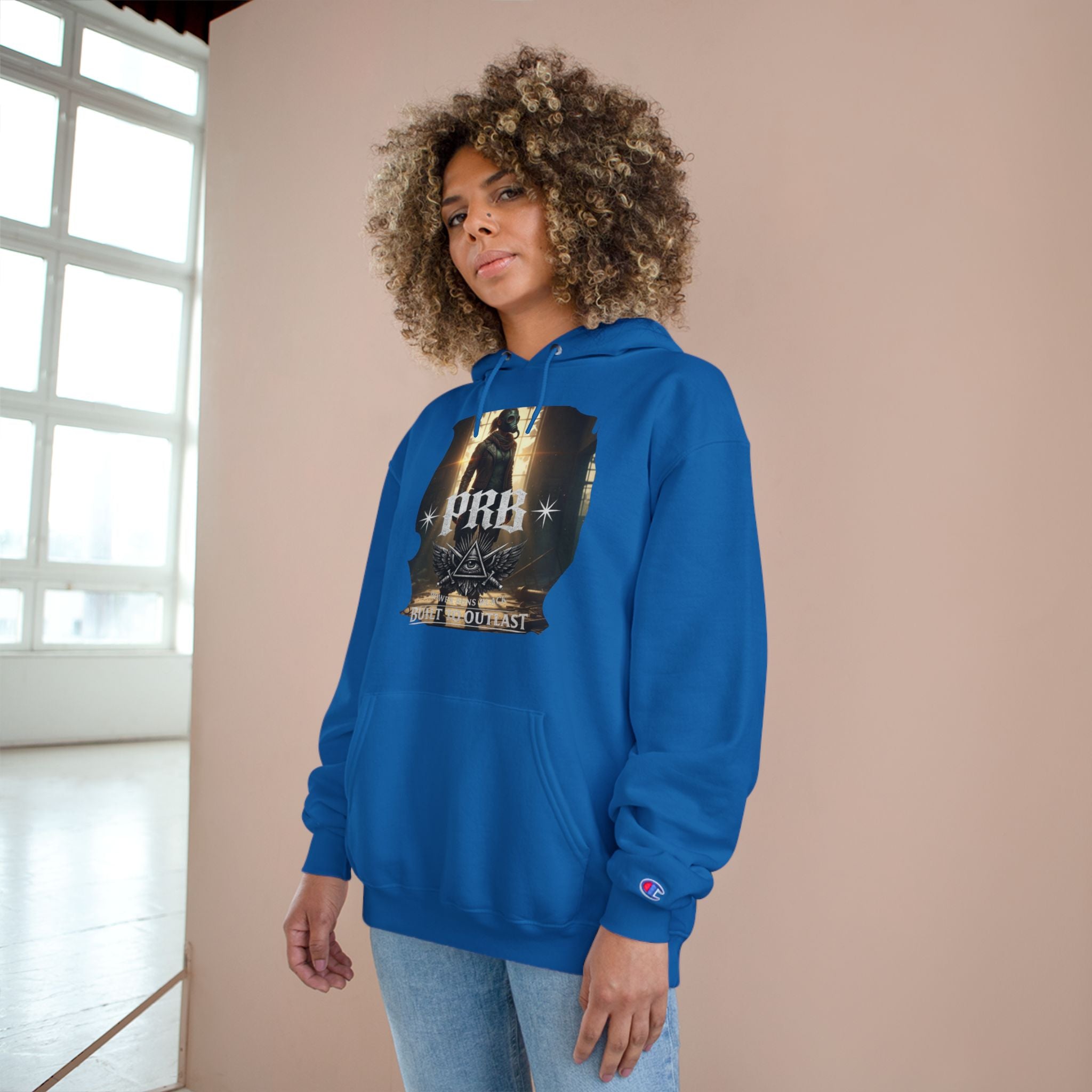 PRB Champion Hoodie — Vintage Tour Graphic Pullover by Power Runs Black