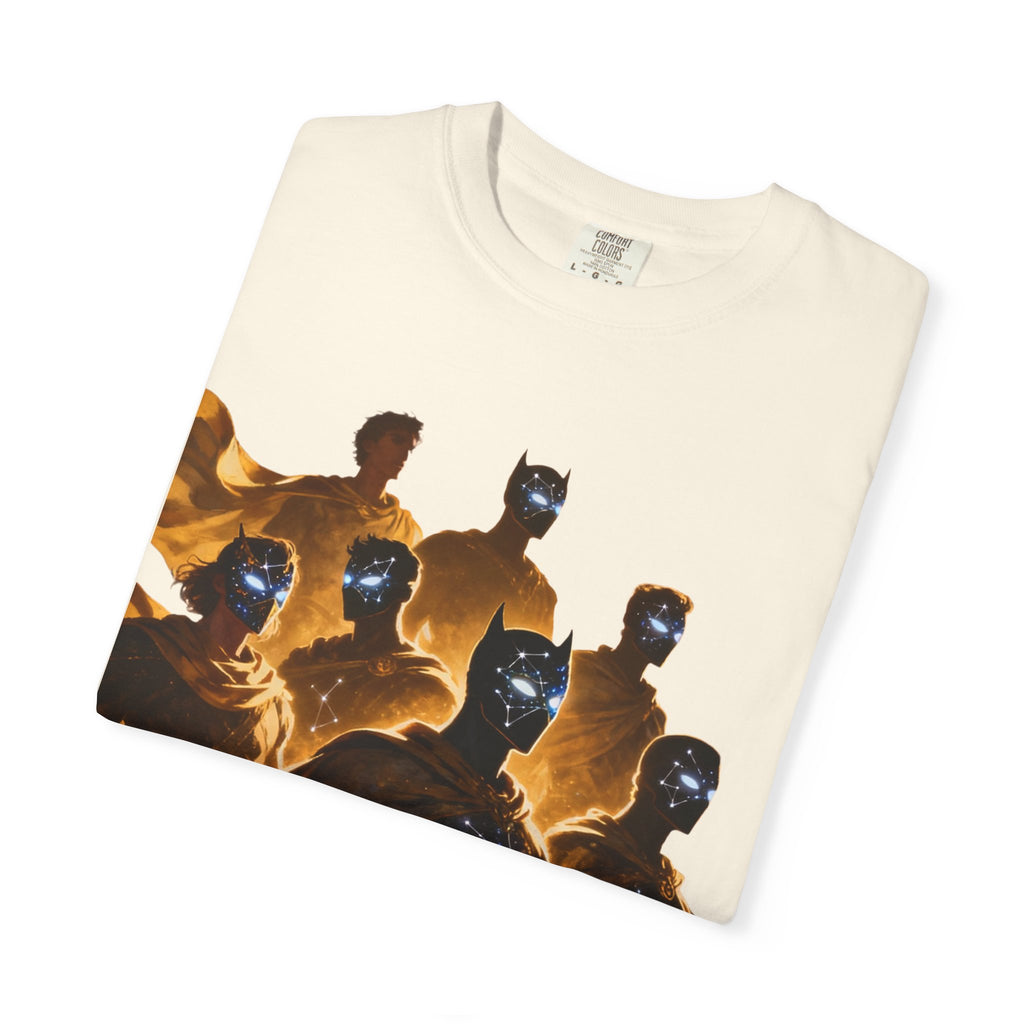 PRB Cosmic Heroes Graphic Tee (Golden Cloaks & Starry Faces) by Power Runs Black