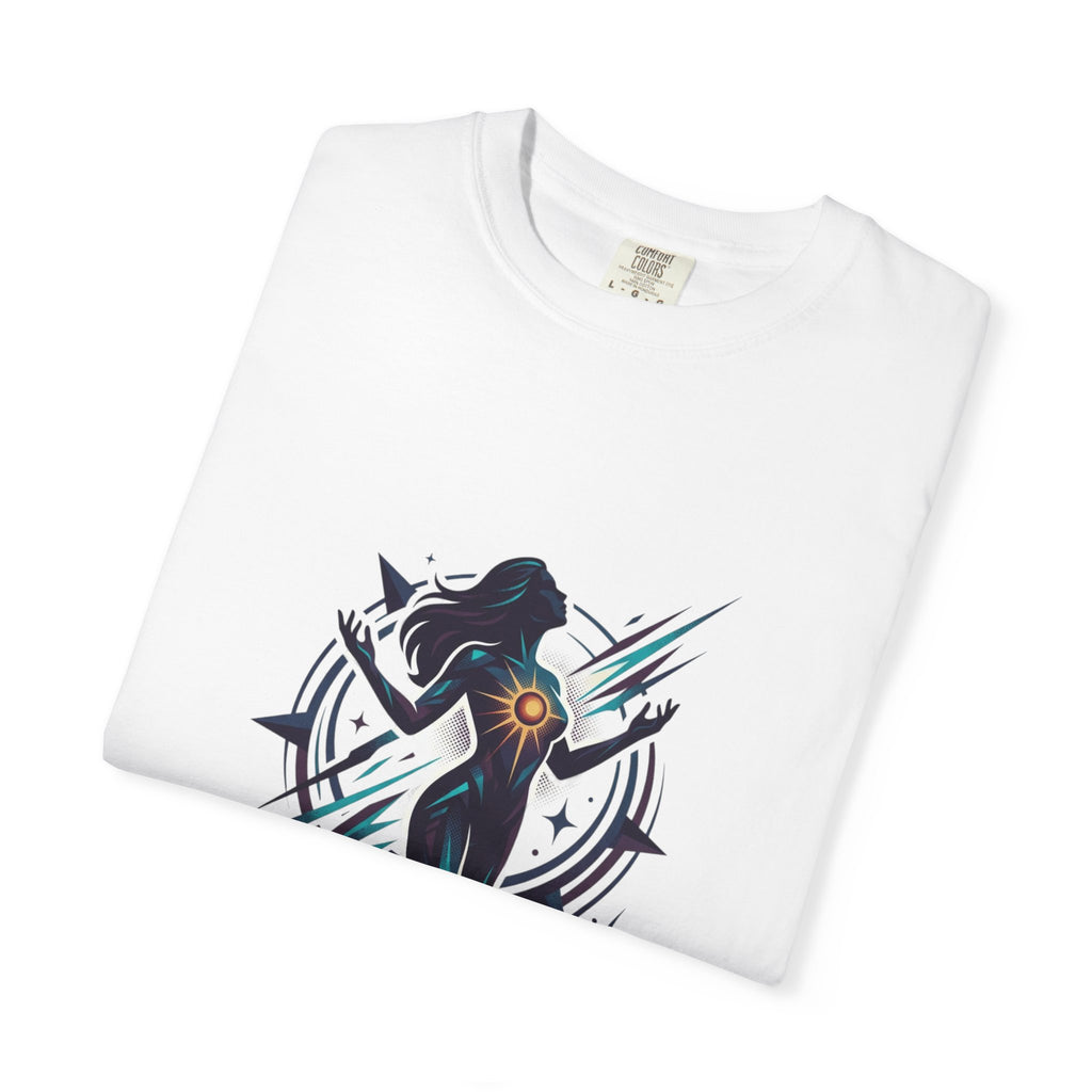 Power Runs Black PRB Ascension Graphic T-Shirt — Cosmic Silhouette Tee by Power Runs Black