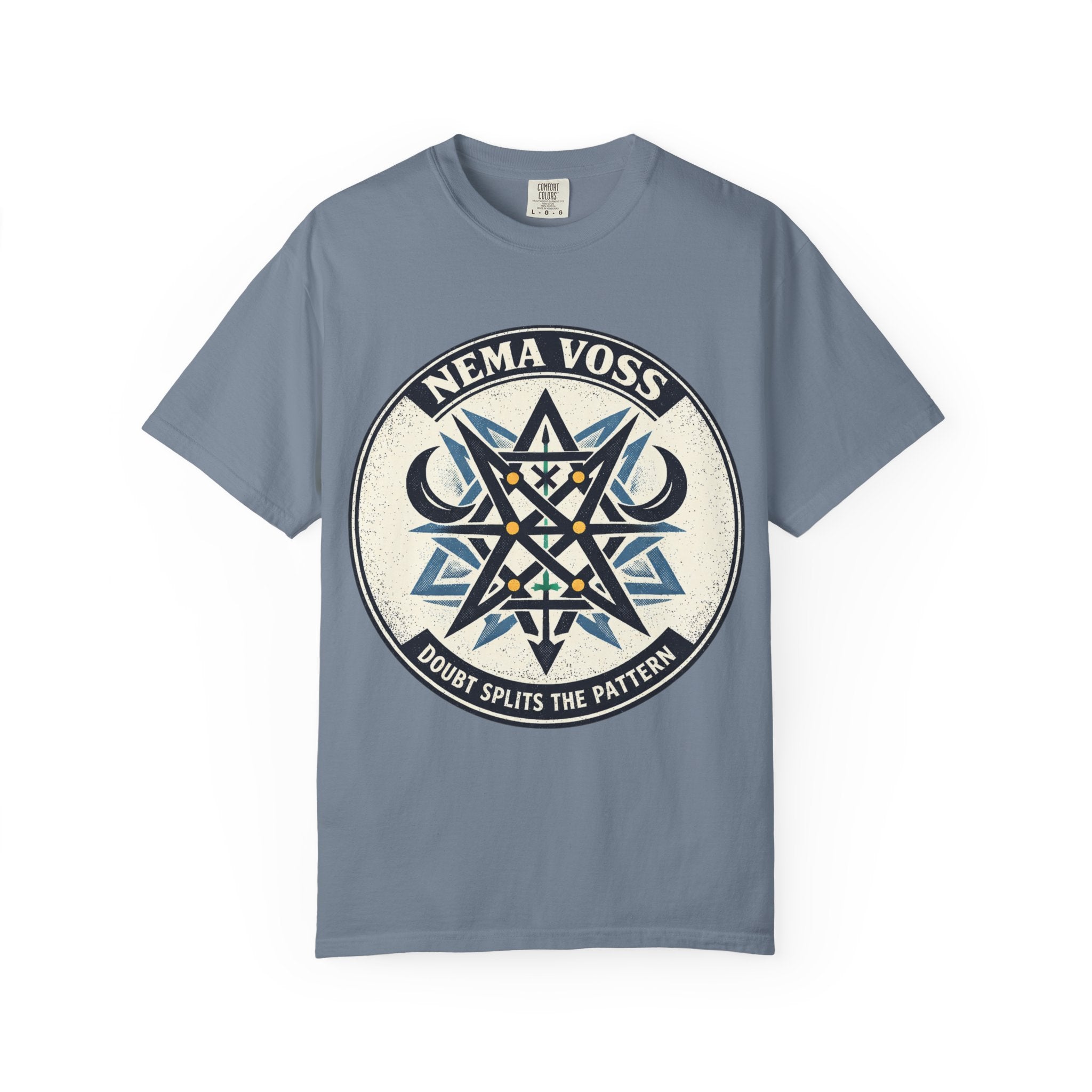 Power Runs Black PRB Nema Voss 'Doubt Splits the Pattern' Graphic T-Shirt by Power Runs Black