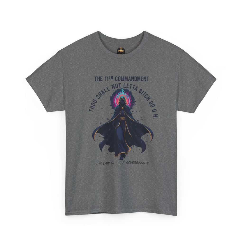 PRB Witchy Raven Graphic Tee — "Thou Shall Not Letta Bitch Do U N" by Printify