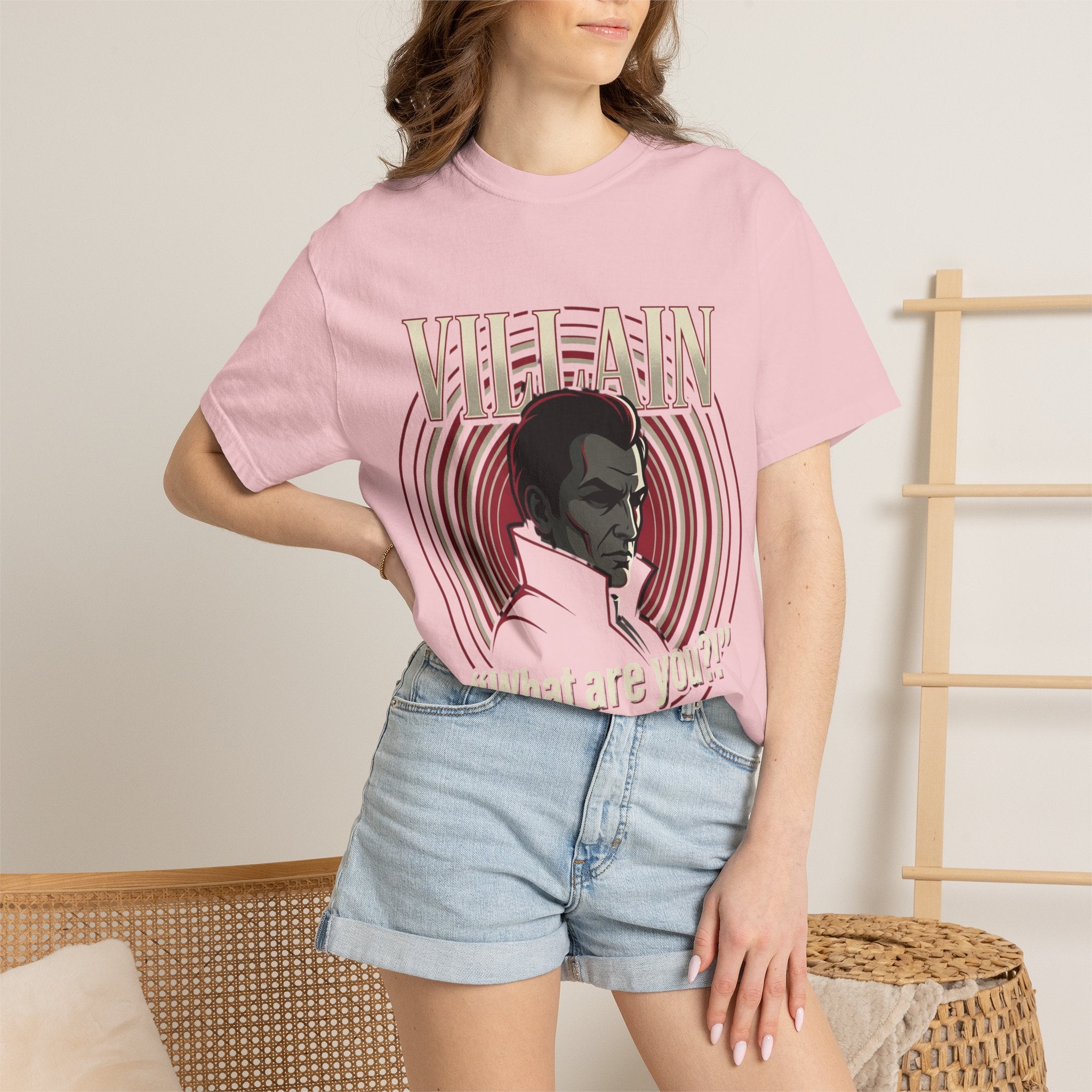 Power Runs Black Villain Portrait T-Shirt — "What Are You?" Graphic Tee by Power Runs Black