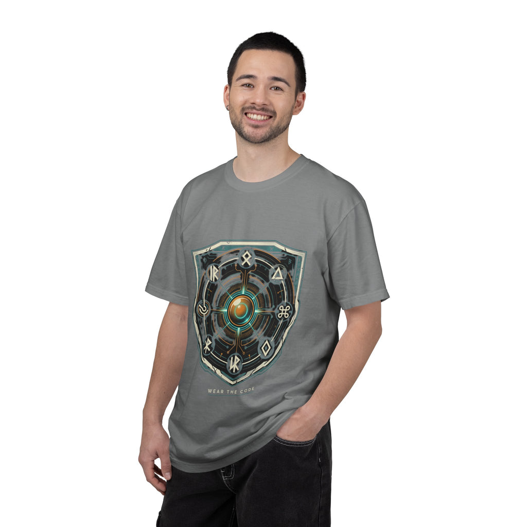 Power Runs Black PRB "Wear The Code" Mystic Shield T-Shirt — Geometric Sigil Graphic Tee by Power Runs Black