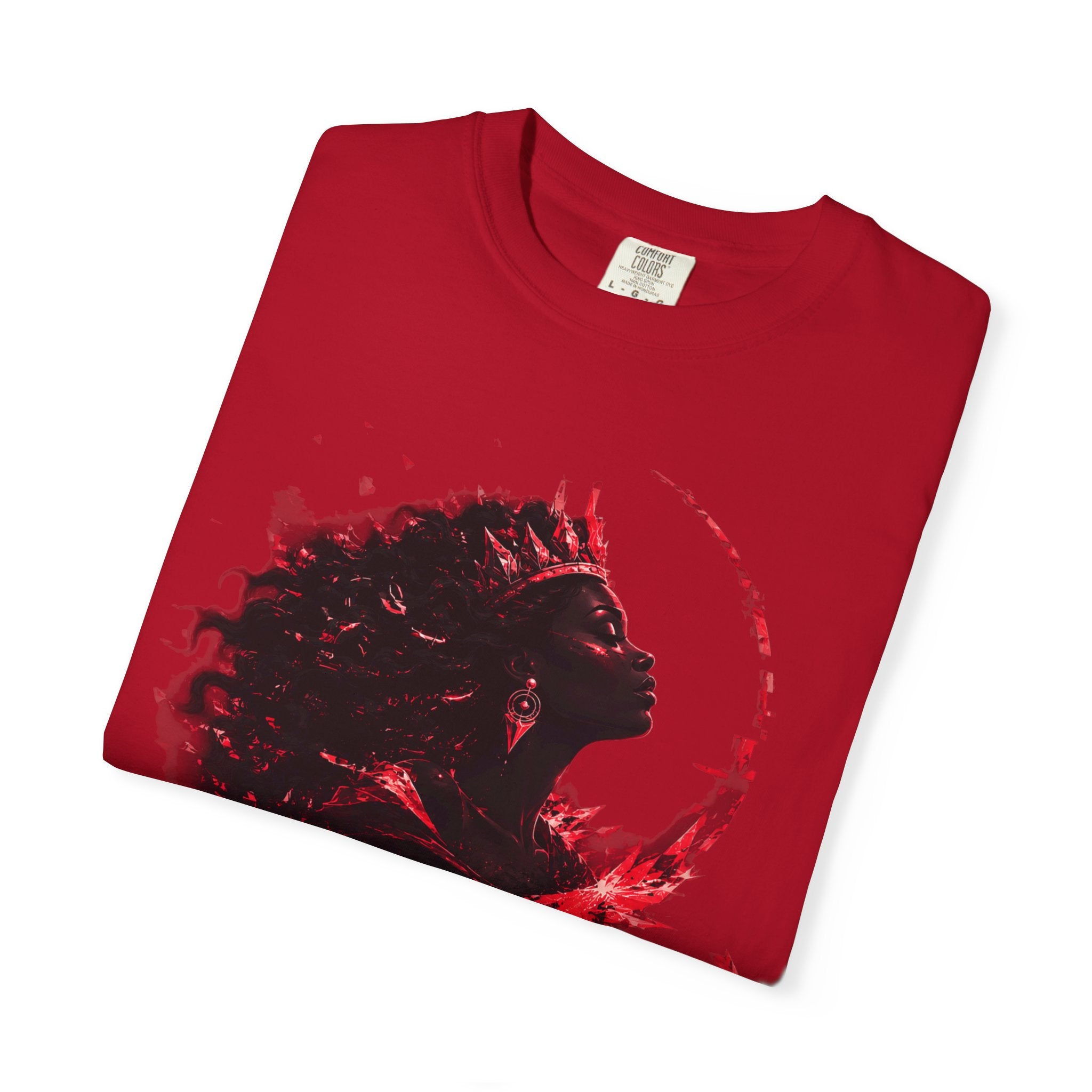 Power Runs Black Crown T-Shirt | Gothic Silhouette Artwork by Power Runs Black