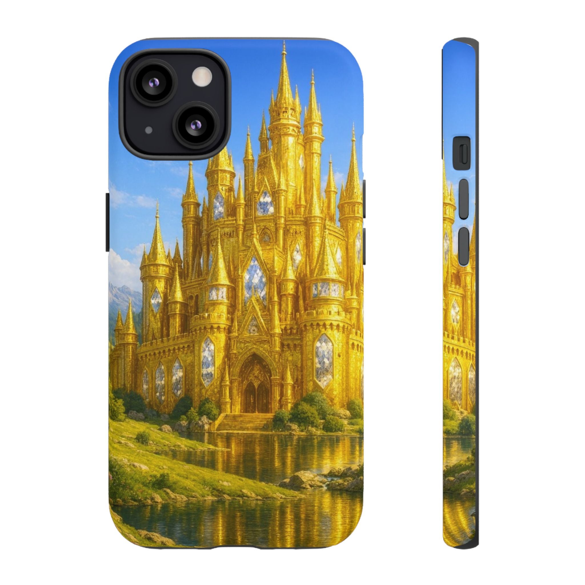 PRB Golden Castle iPhone Case | Fantasy Palace Phone Case by Power Runs Black