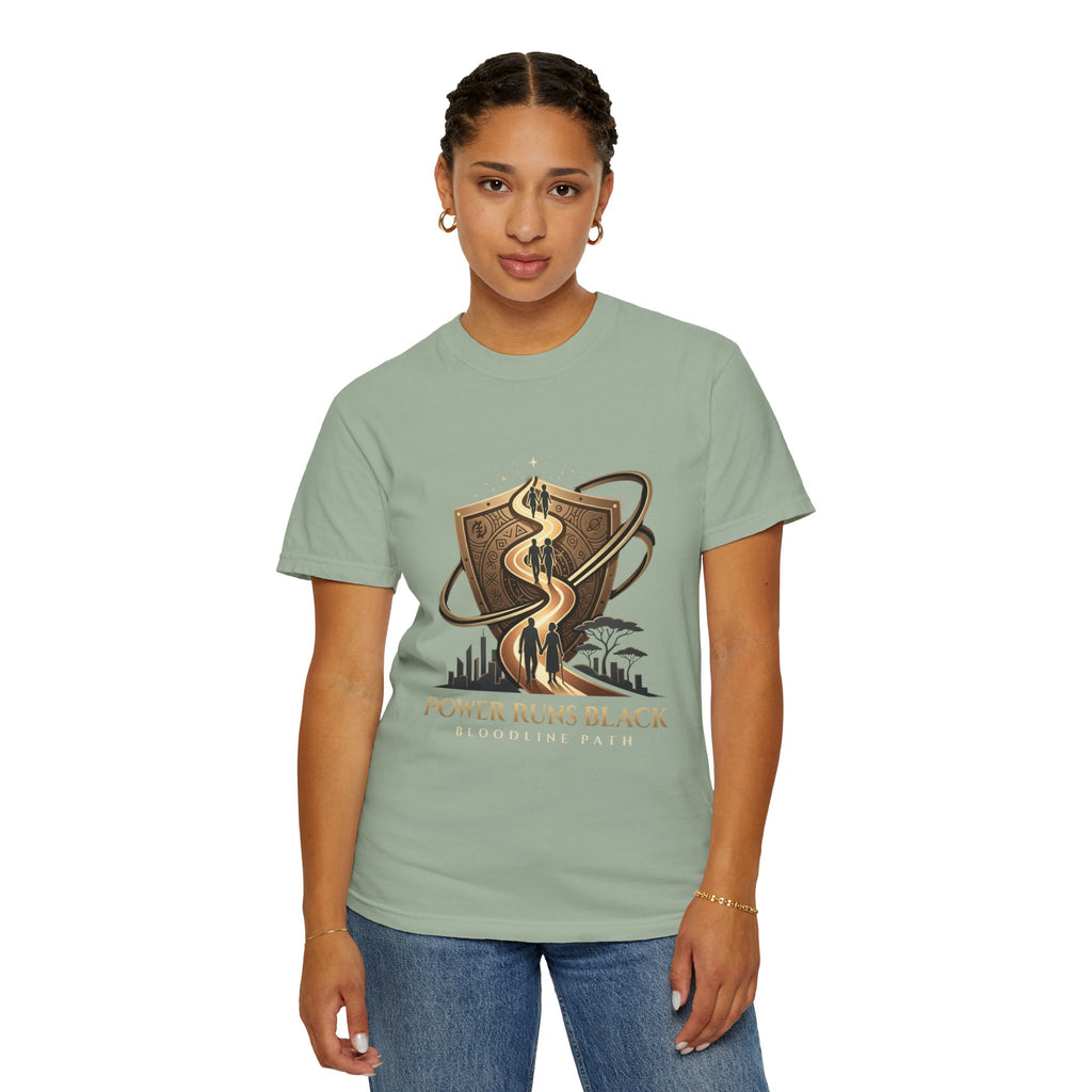 PRB Shield City Skyline Graphic T-Shirt | Serpent Emblem Streetwear Tee by Printify