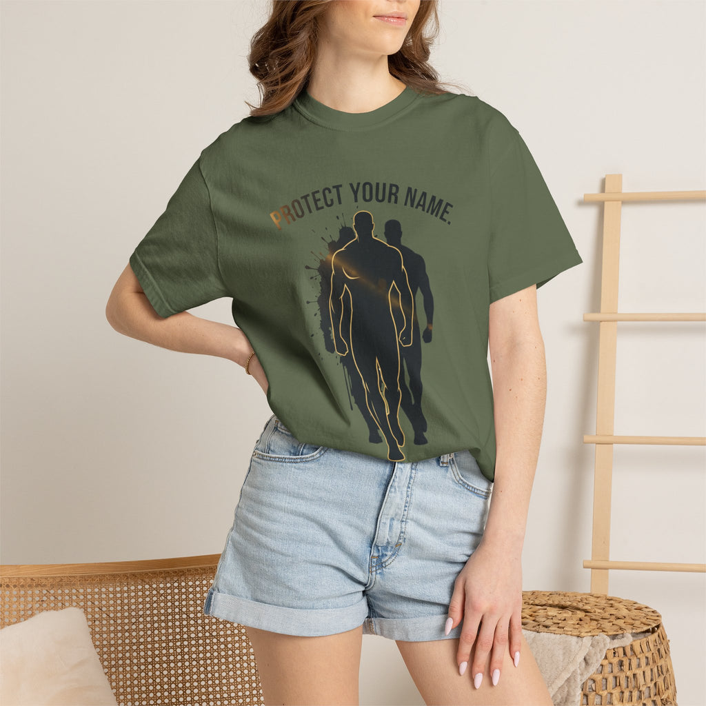 PRB Protect Your Name silhouette trio design T-Shirt | Loyalty is a Weapon graphic tee by Printify