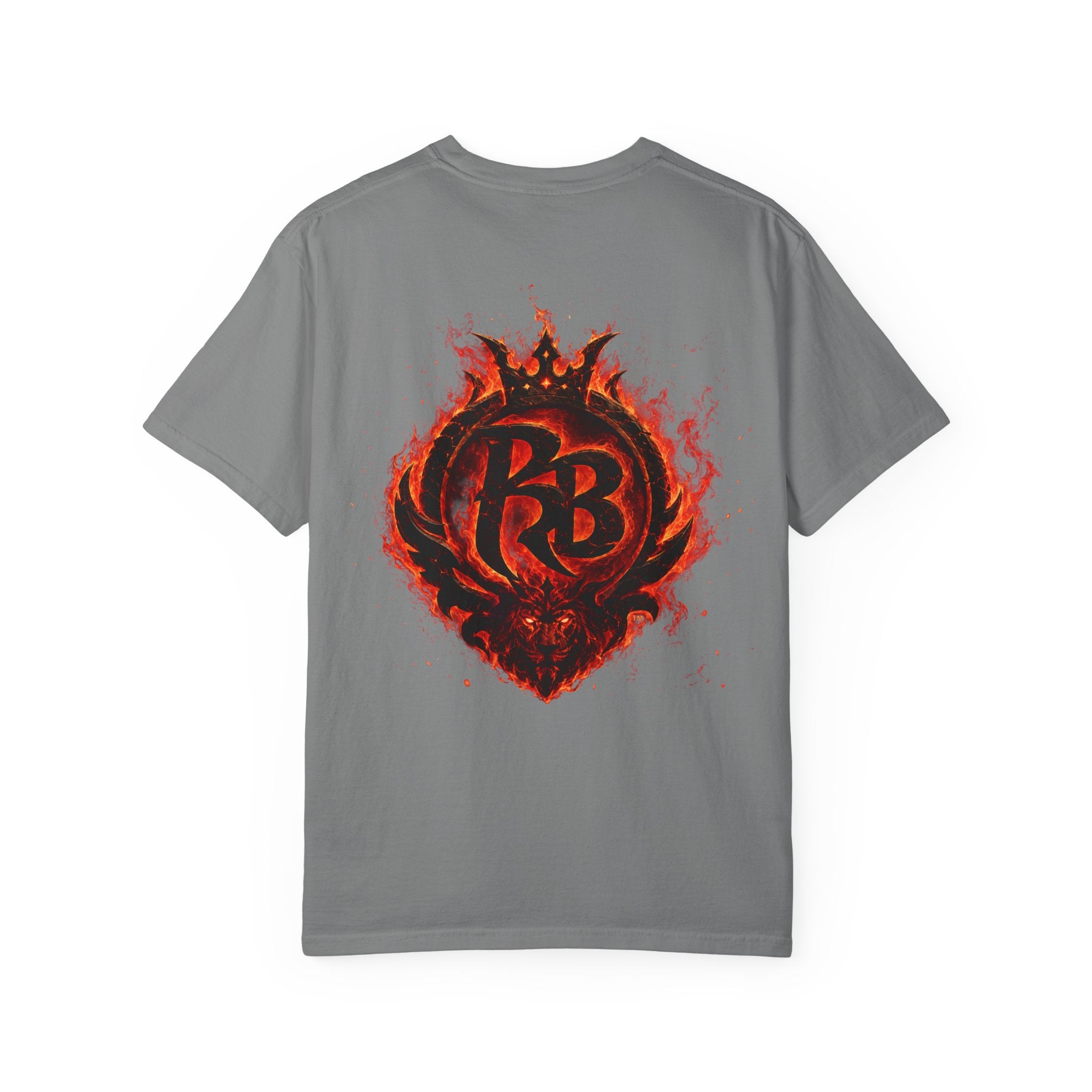 Power Runs Back PRB Flame Logo T-shirt | Fiery Emblem Tee, Grunge Rock Chic by Printify