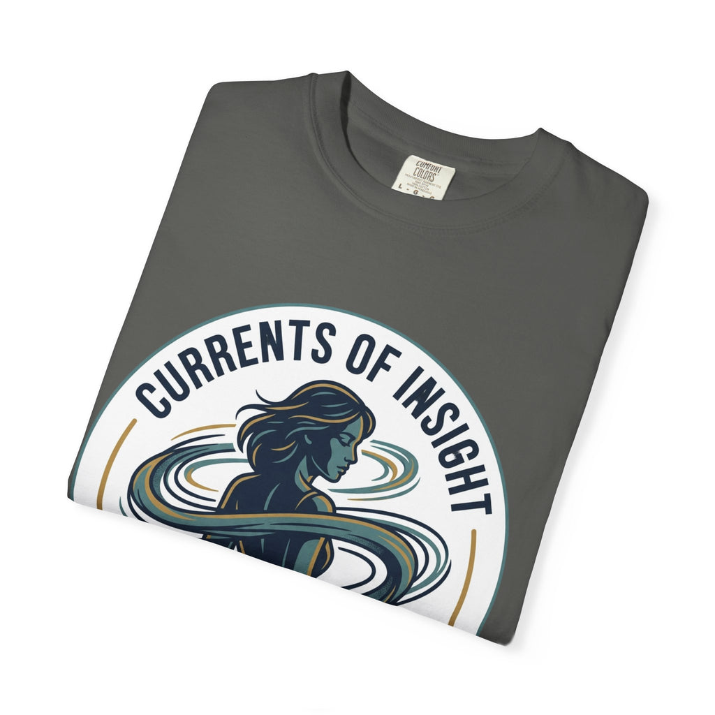 Power Runs Black Currents of Insight T-Shirt — 'Astra: Every thought leaves a trail' Graphic Tee by Power Runs Black