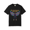 T-Shirt — PSA “Don't Everyone Hate At Once” Angel Wings Graphic Tee by Printify