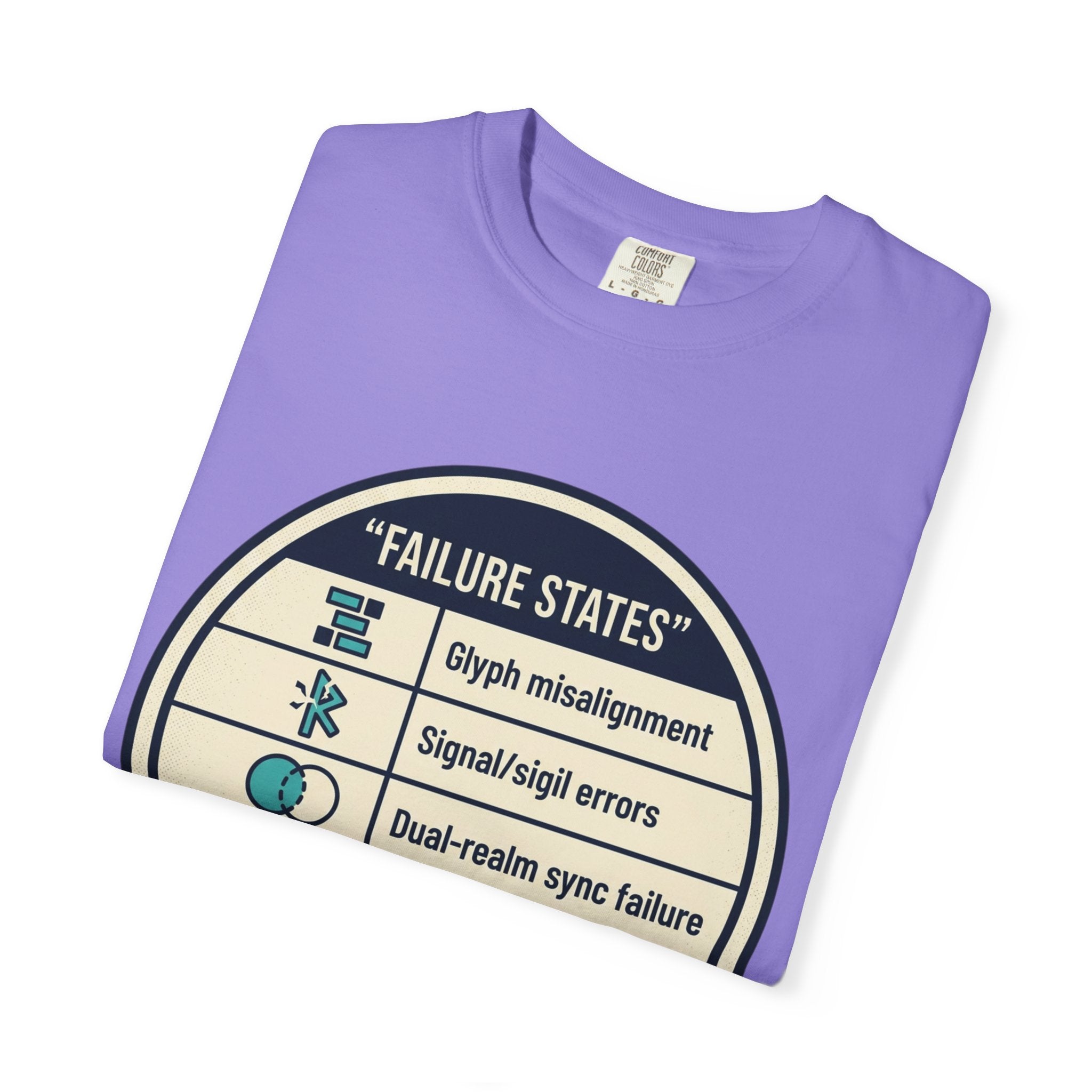 Power Runs Black PRB Failure States T-Shirt — Sci‑Fi Status Badge Graphic Tee by Printify