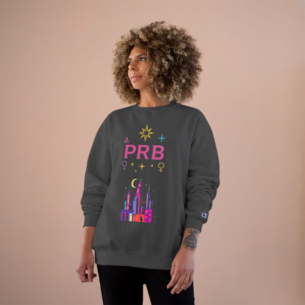 Pretty Rich Bitch by PRB Cityscape Sweatshirt — Colorful Pride-Inspired Urban Graphic by Power Runs Black