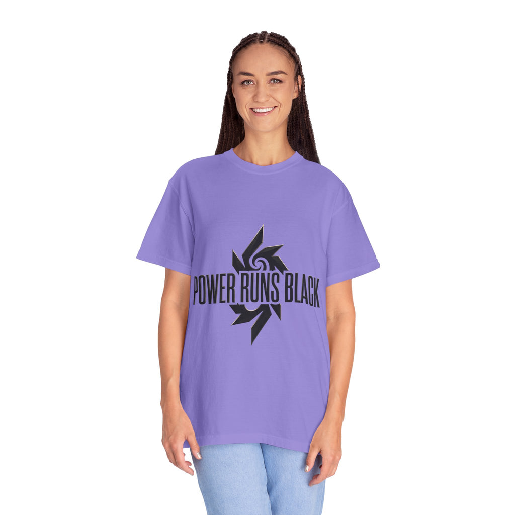Power Runs Black PRB "Wear The Code" Mystic Shield T-Shirt — Geometric Sigil Graphic Tee by Printify