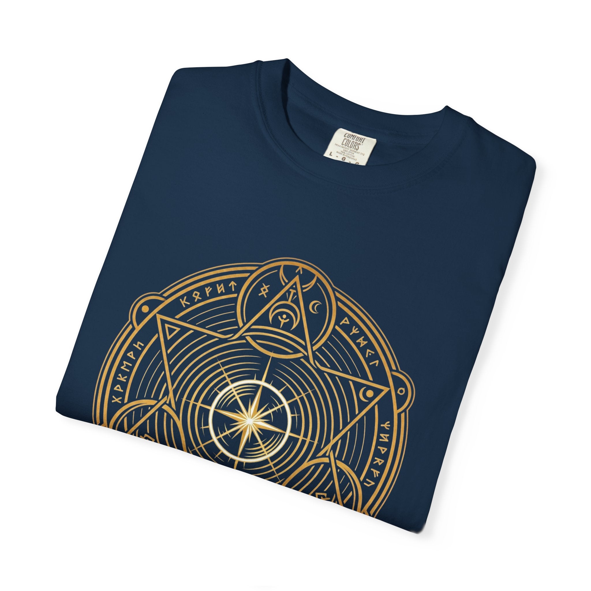 Power Runs Black PRB — Veyra Kain Geometric Sigil Tee with “Too Much Becomes Ruin” Graphic T-Shirt by Power Runs Black