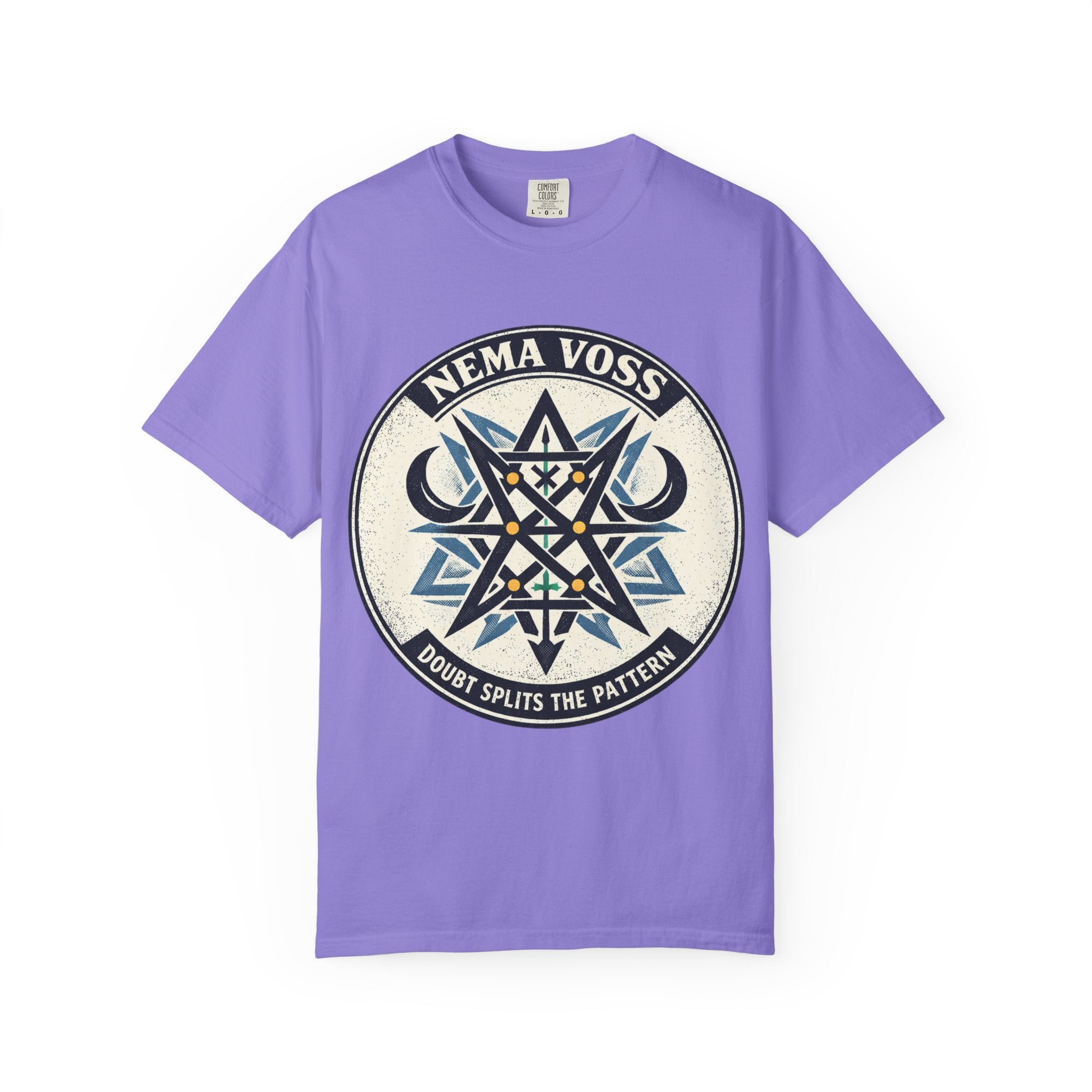 Power Runs Black PRB Nema Voss 'Doubt Splits the Pattern' Graphic T-Shirt by Power Runs Black