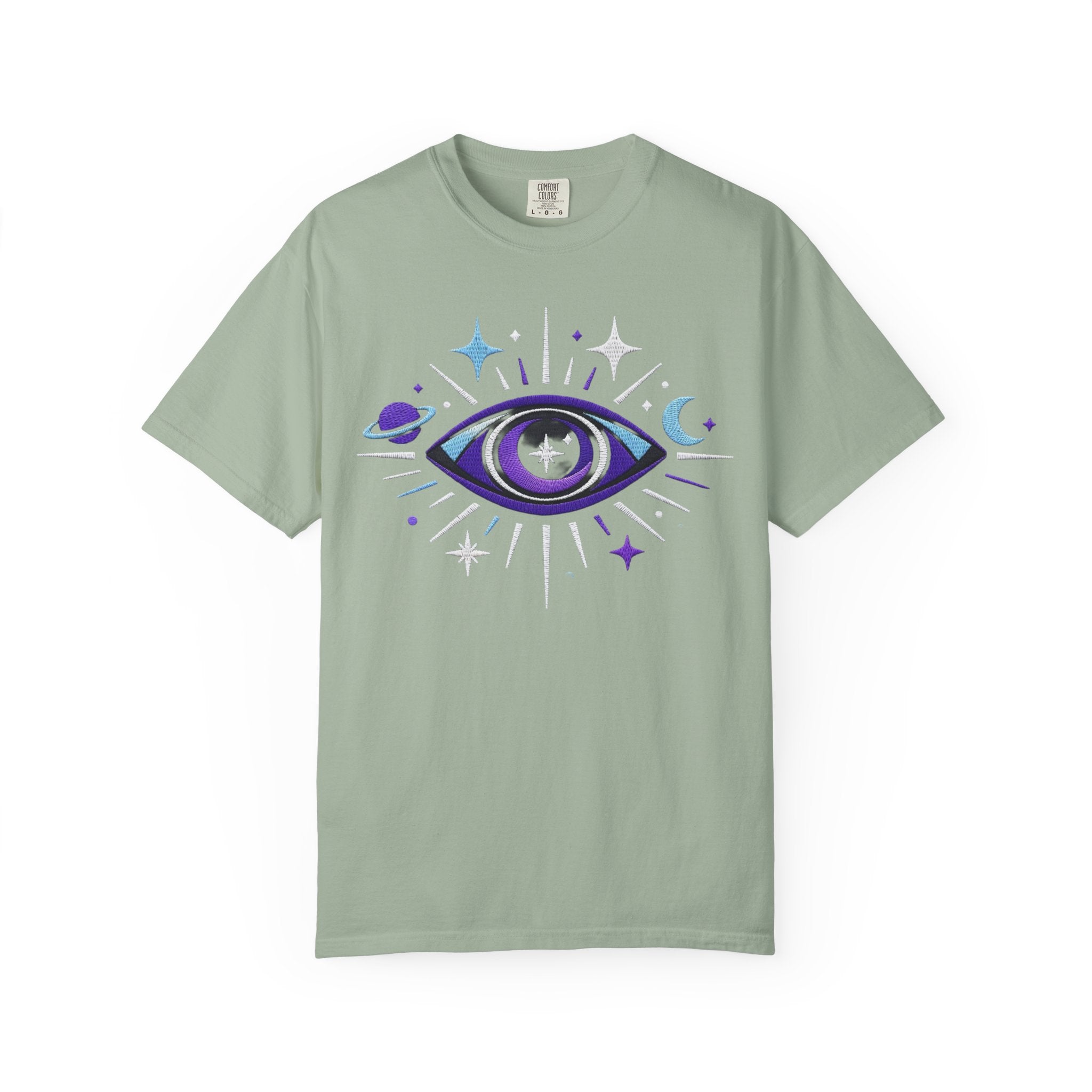 PRB Mystic All-Seeing Eye T-shirt | Cosmic Moon and Stars by Power Runs Black