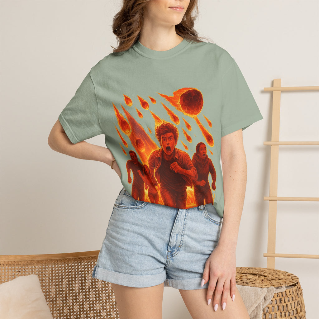 PRB Meteor Shower Escape T-Shirt — Apocalyptic Running Graphic Tee by Power Runs Black