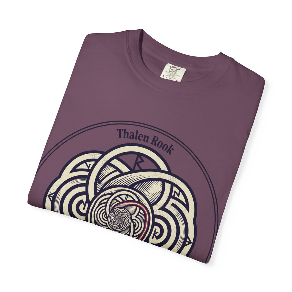 Power Runs Black PRB Thalen Rook Celtic Knot Graphic T-Shirt — "He stared too long..." Quote Tee by Power Runs Black