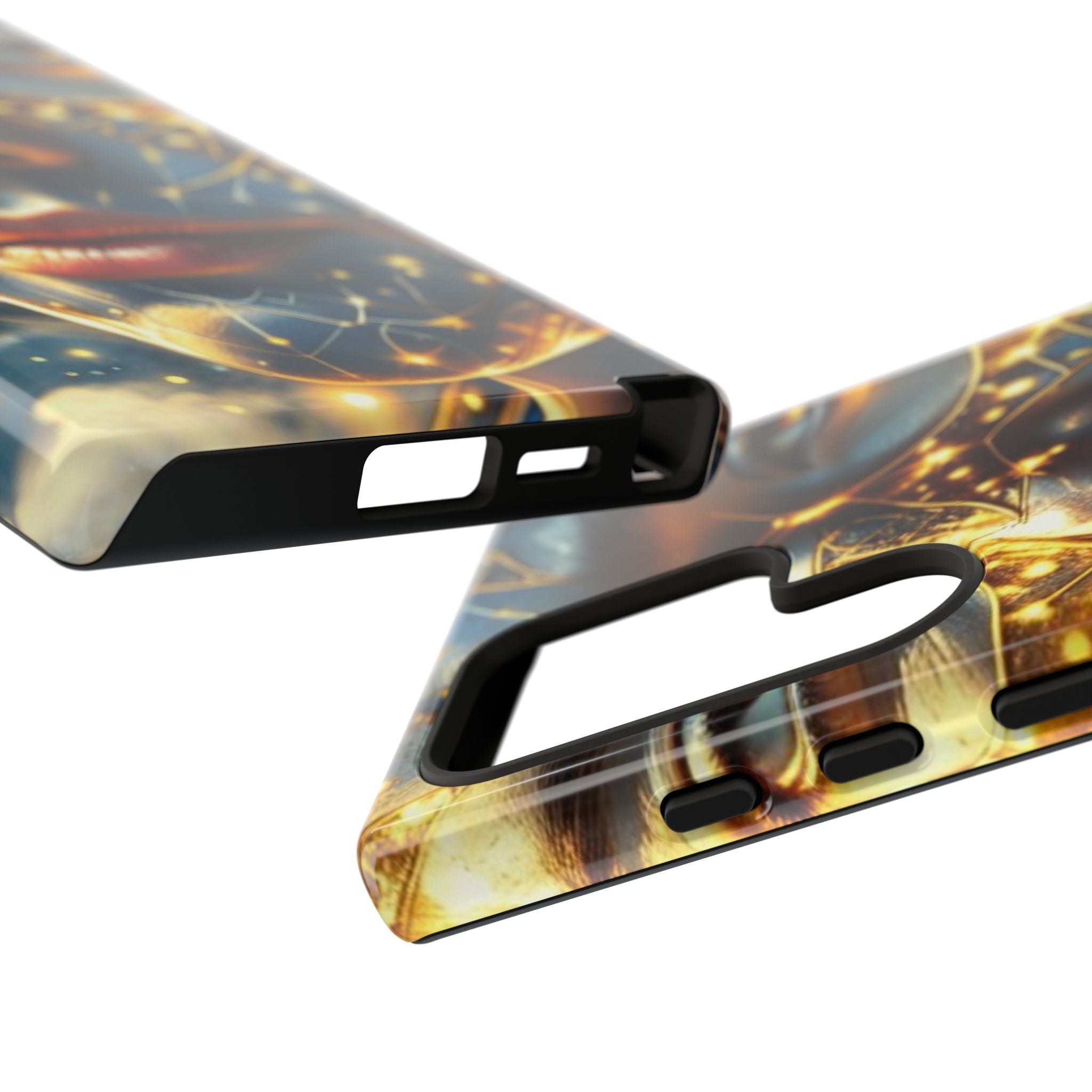 PRB Galactic Portrait Tough Case | Cosmic Face Phone Case, Starry Nebula Design by Power Runs Black