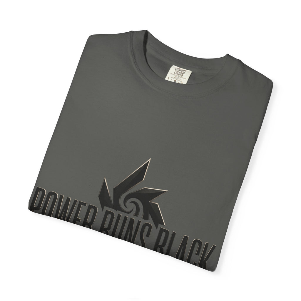 Power Runs Black PRB "Wear The Code" Mystic Shield T-Shirt — Geometric Sigil Graphic Tee by Printify